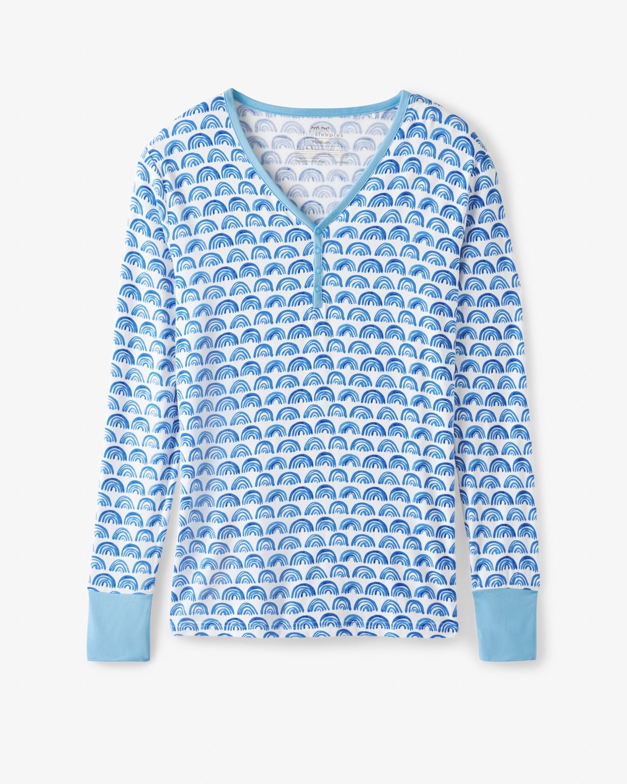 Blue Rainbows Women's Pajama Top