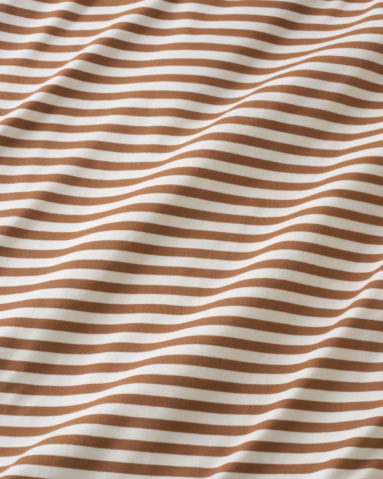 Chestnut Brown Stripe Swaddle & Luxe Bow Headband Set