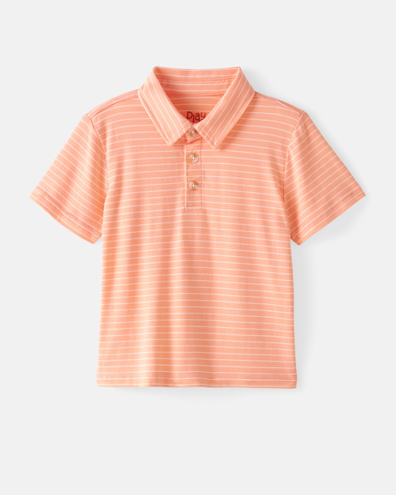 Peachy Keen Stripe Polo Shirt