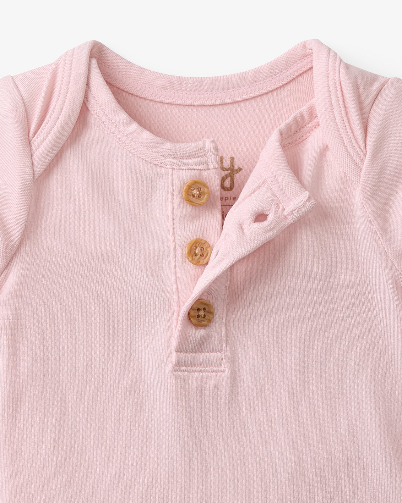 Prima Pink Henley Bodysuit