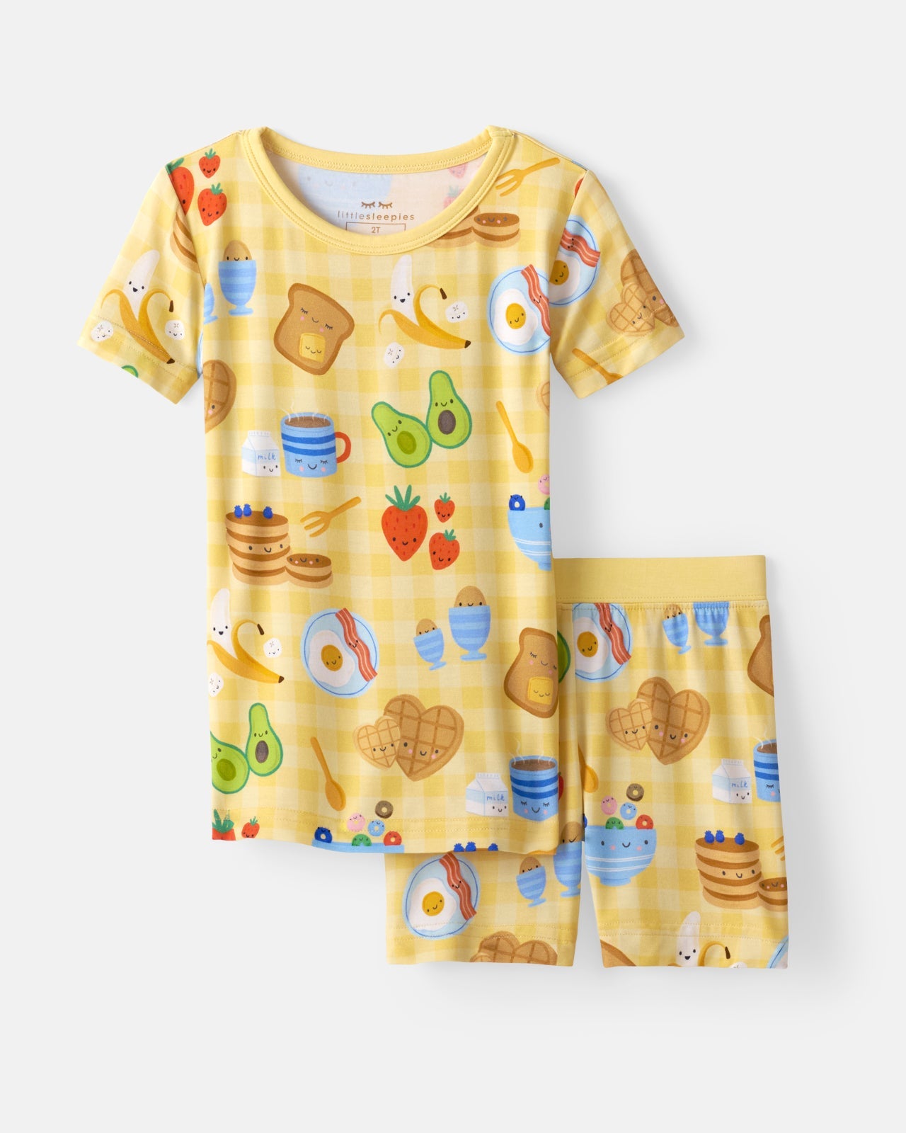 Breakfast Bunch Two-Piece Short Sleeve & Shorts Pajama Set