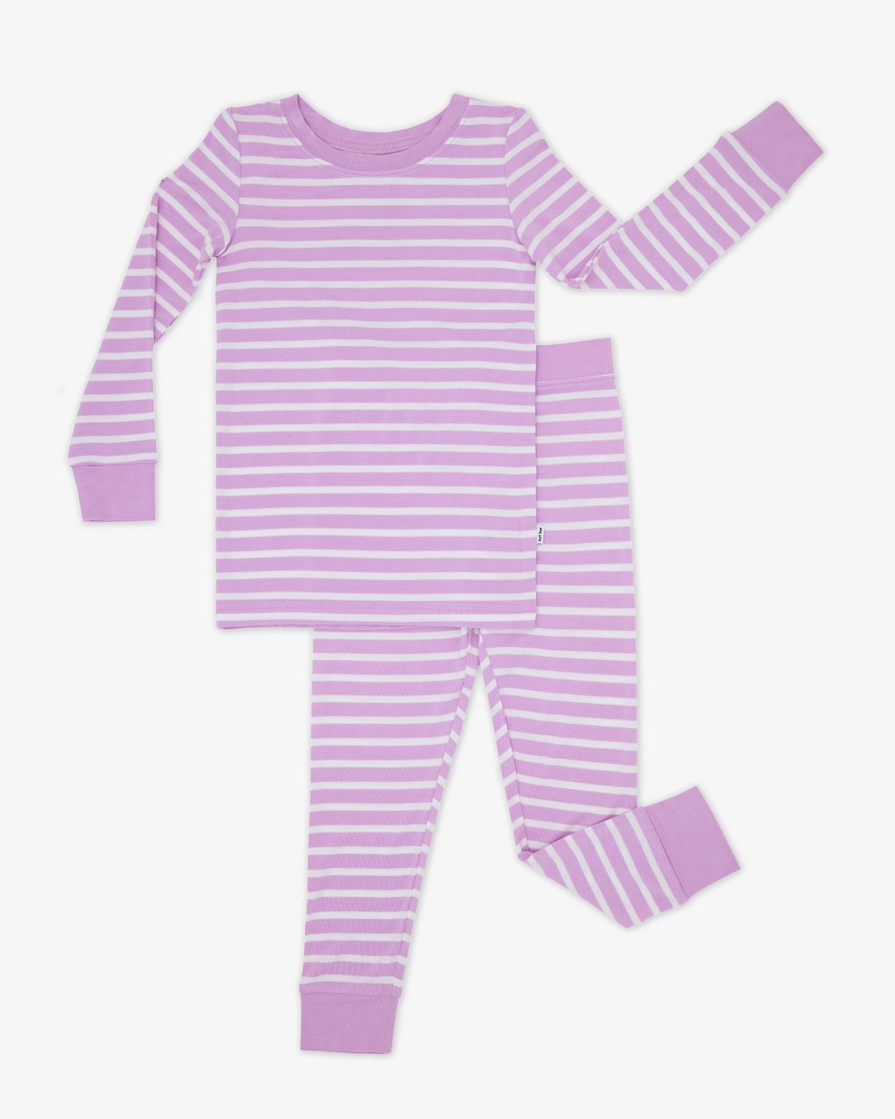 Sweet Orchid Stripe Two-Piece Pajama Set