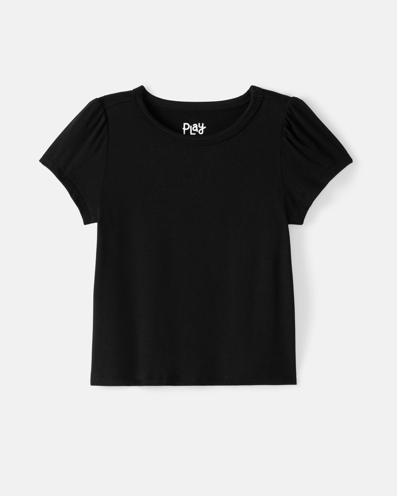 Black Puff Sleeve Tee