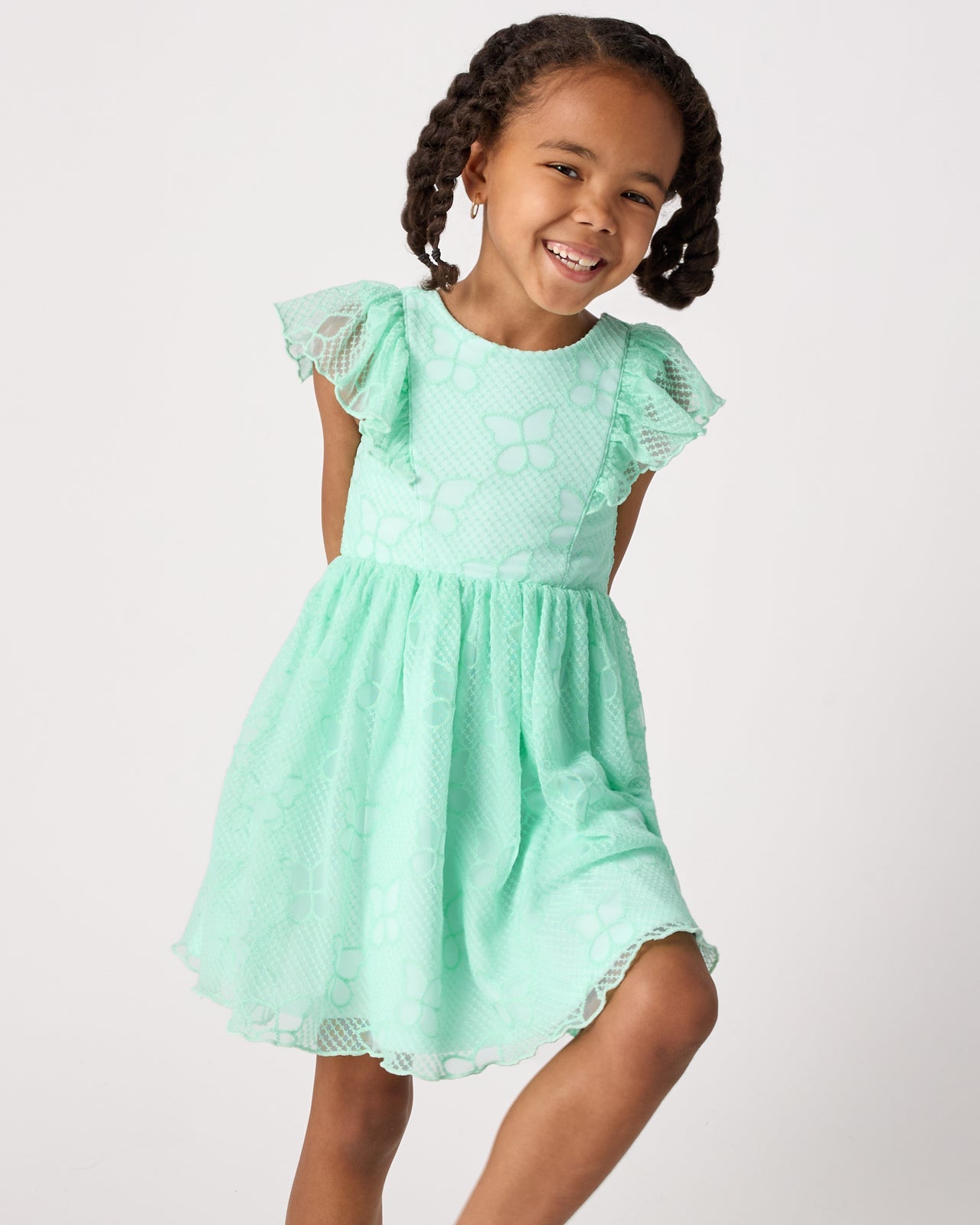 Butterfly Brook Smocked Flutter Dress
