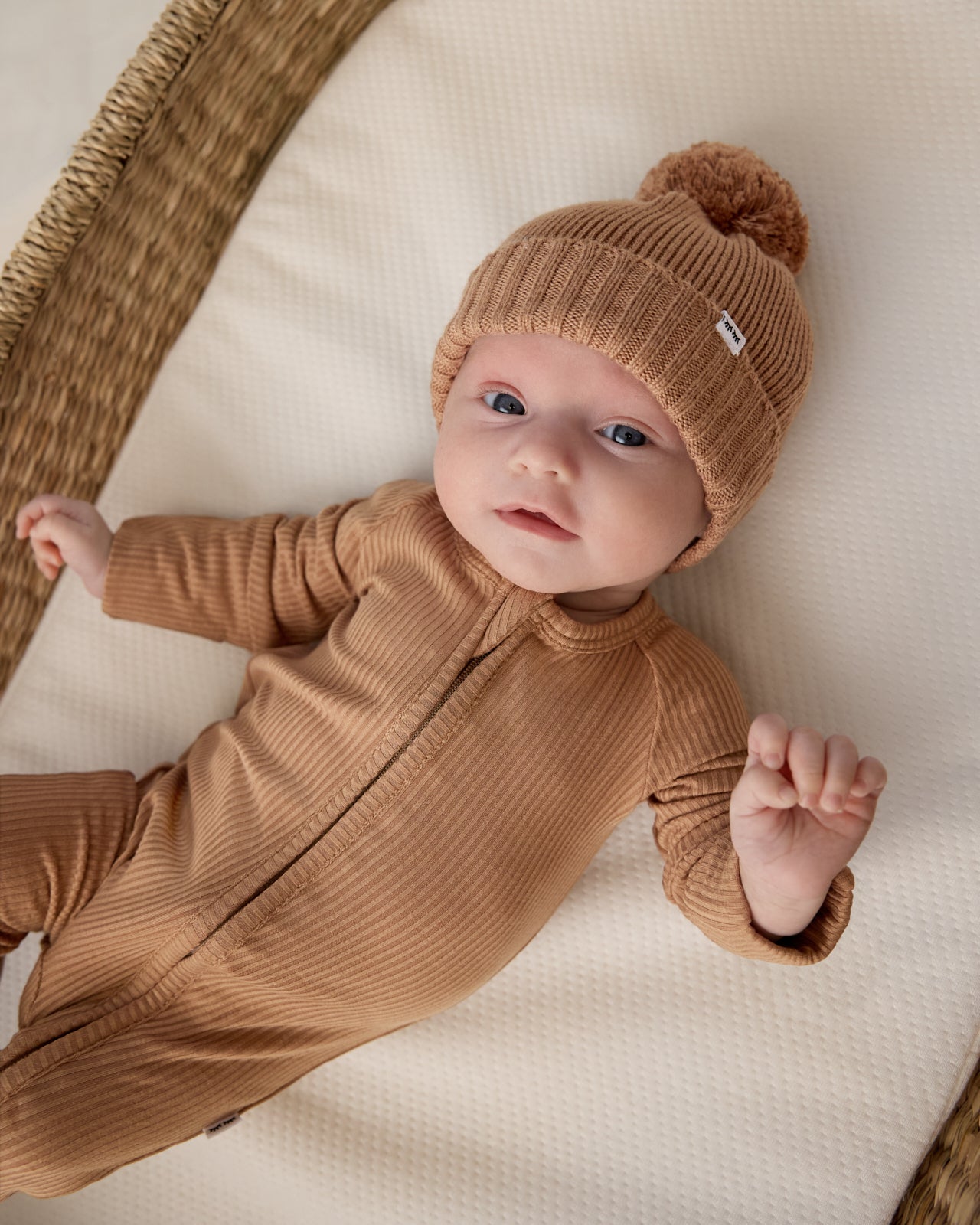 Chestnut Brown Sweater Beanie Hat
