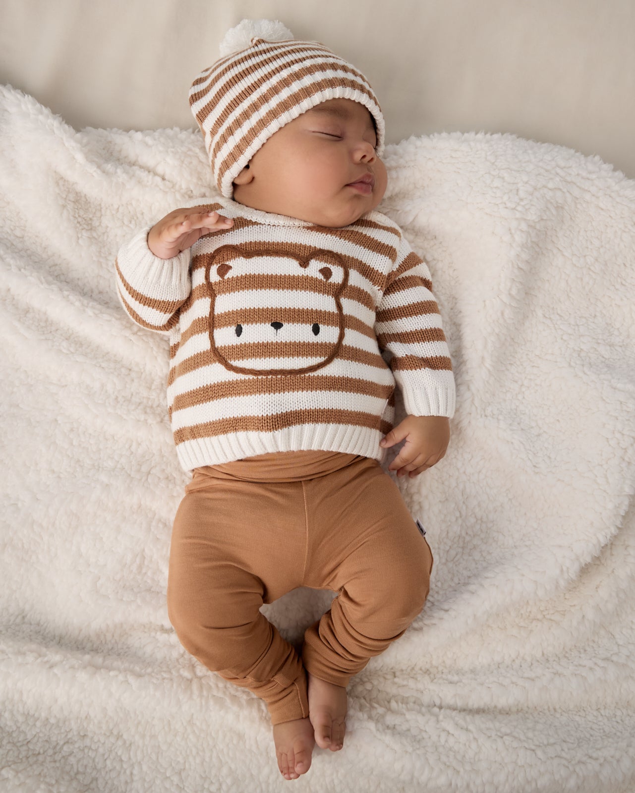 Chestnut Brown Fold Over Legging