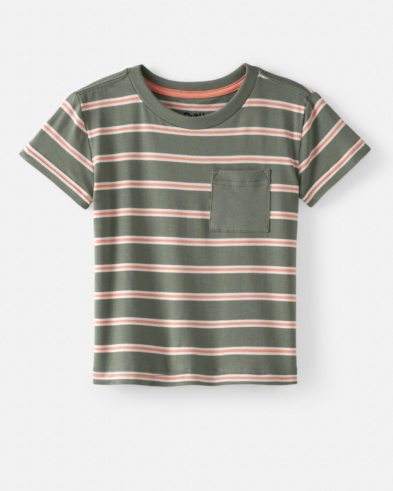 Moss Stripe Relaxed Pocket Tee
