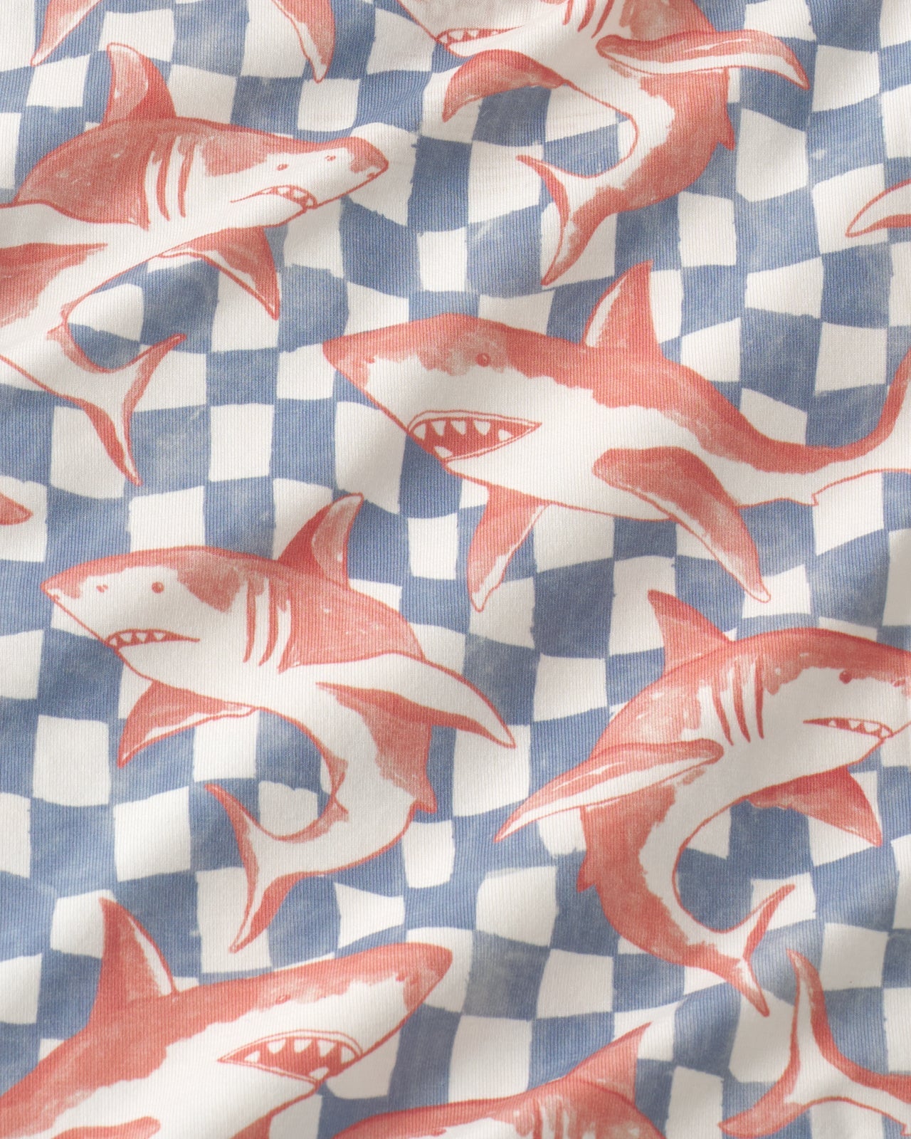 Shark Fin Checks Relaxed Pocket Tee