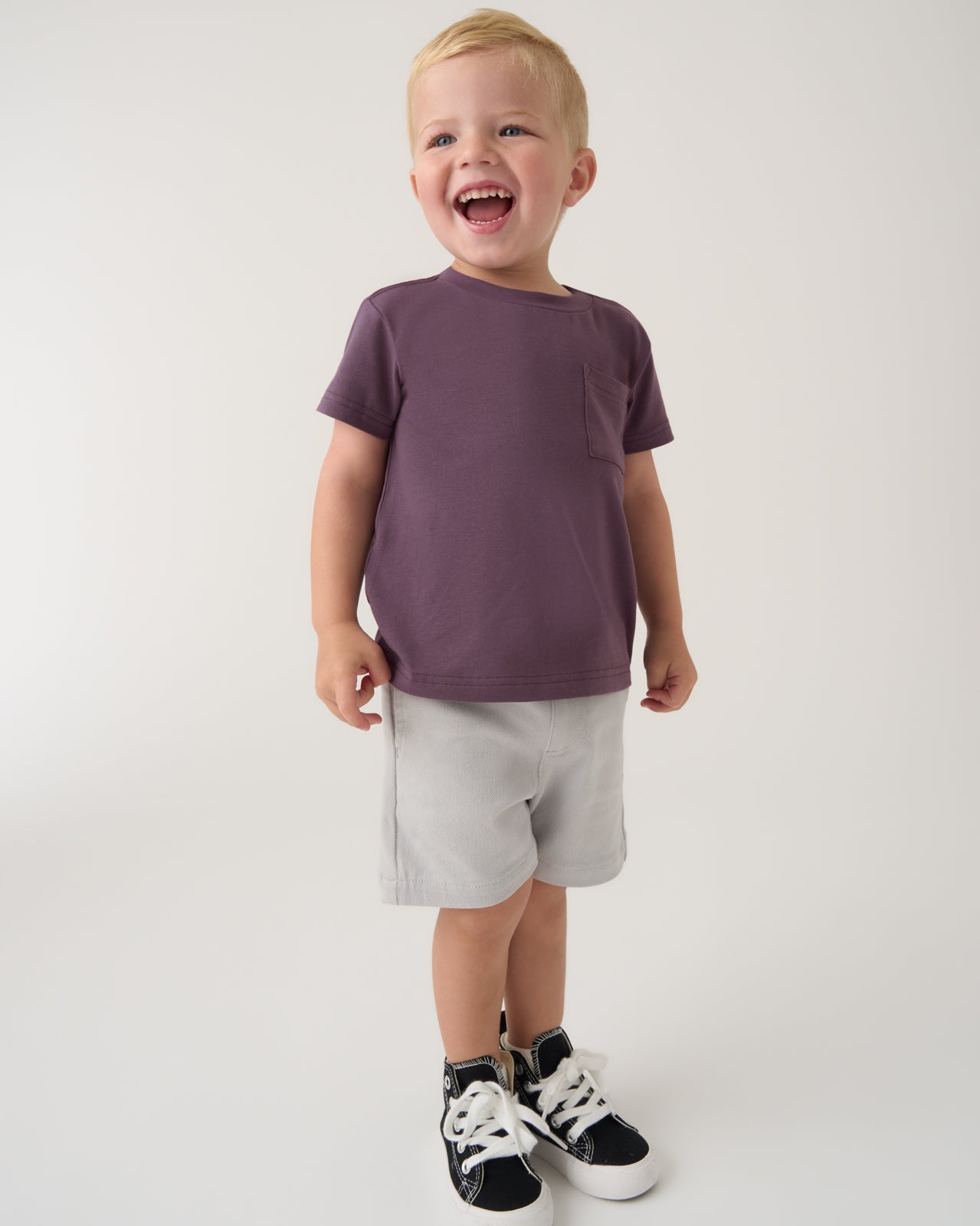 Vintage Plum Relaxed Pocket Tee