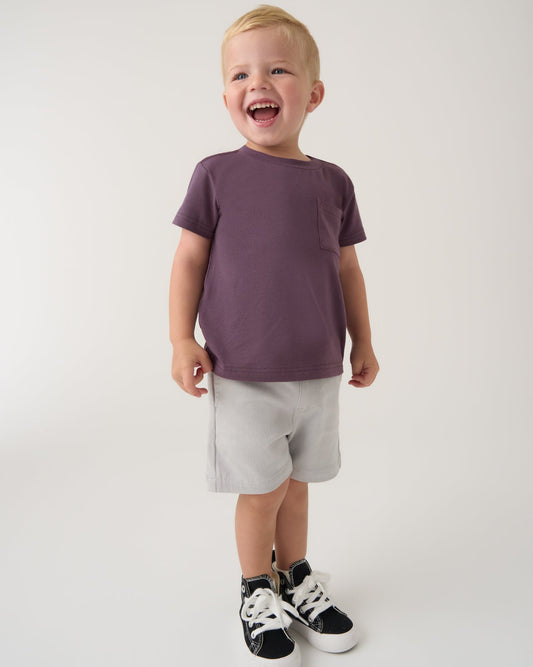 Vintage Plum Relaxed Pocket Tee
