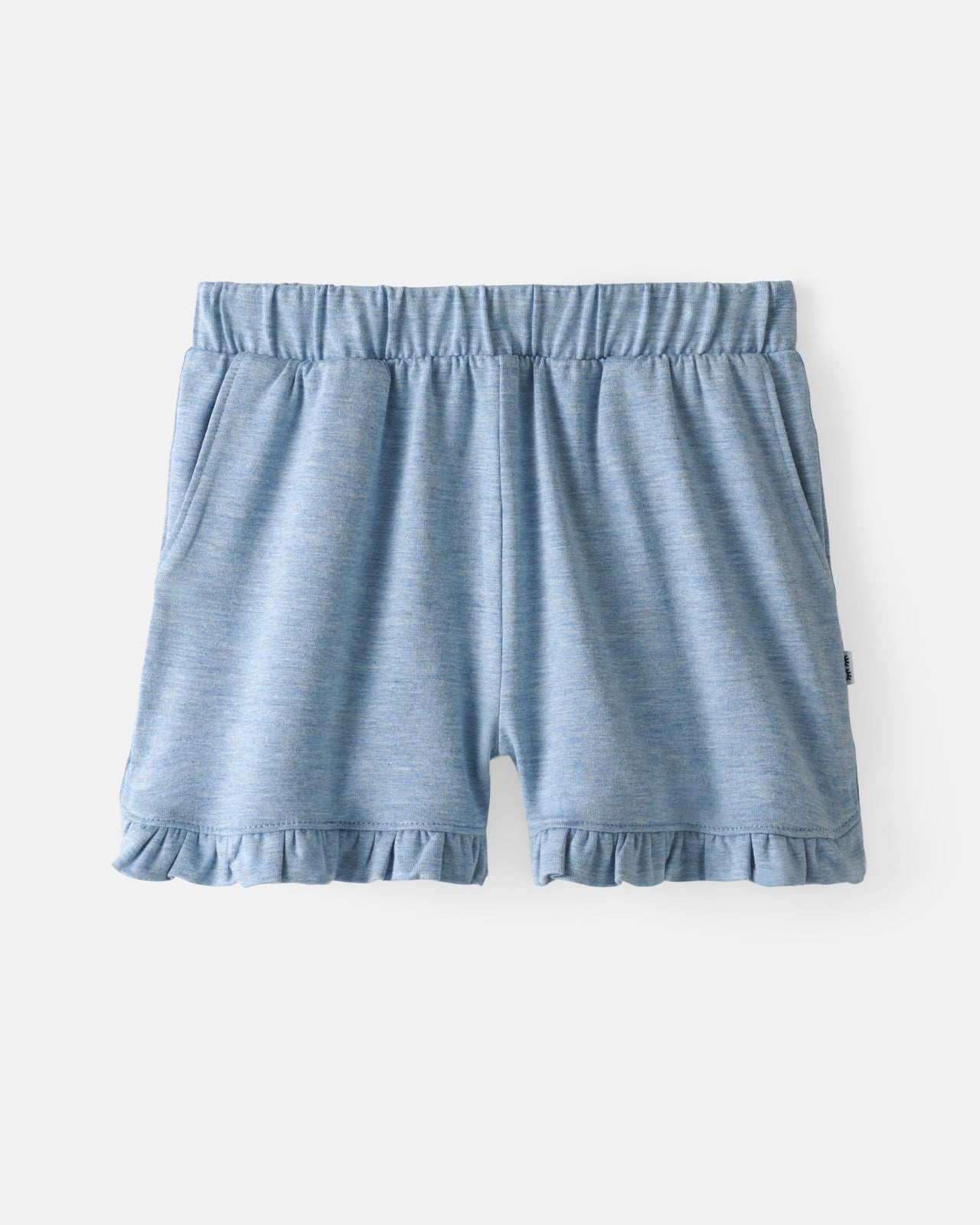 Heather Blue Ruffle Shorts