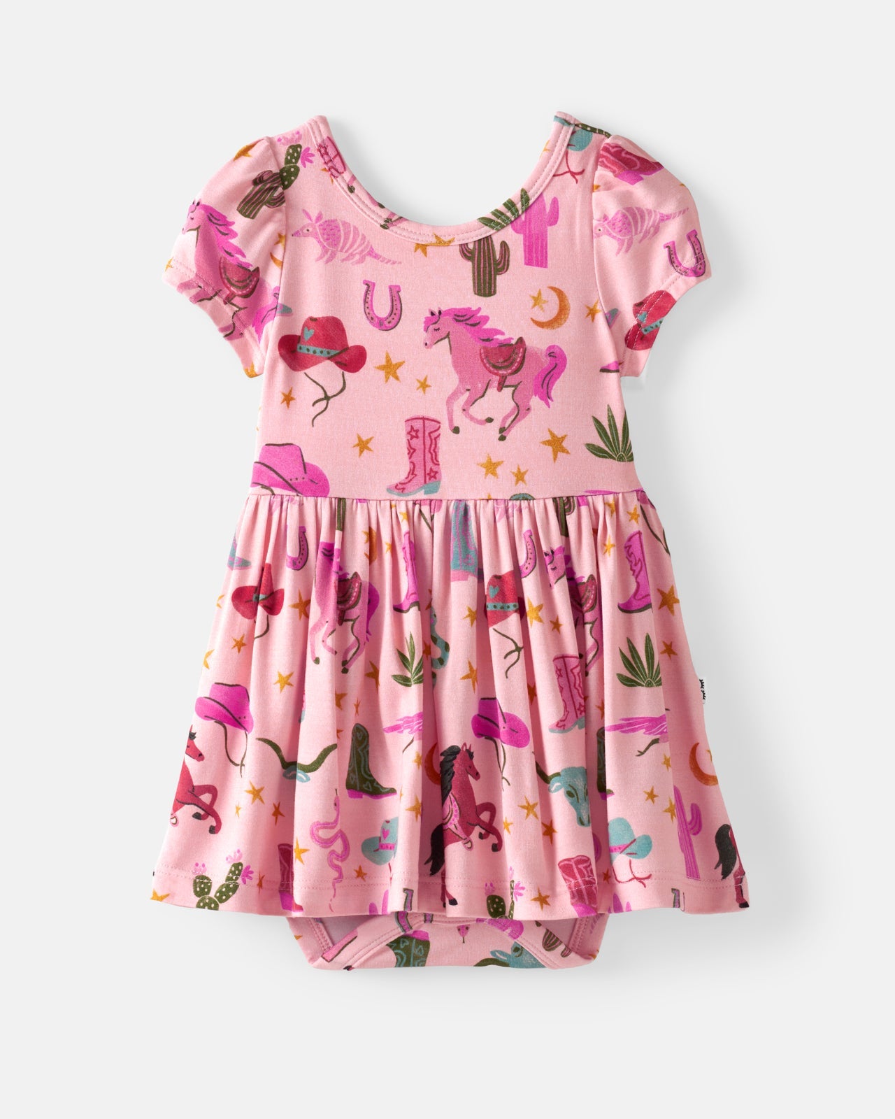 Pink Rancher Roundup Skater Dress with Bodysuit