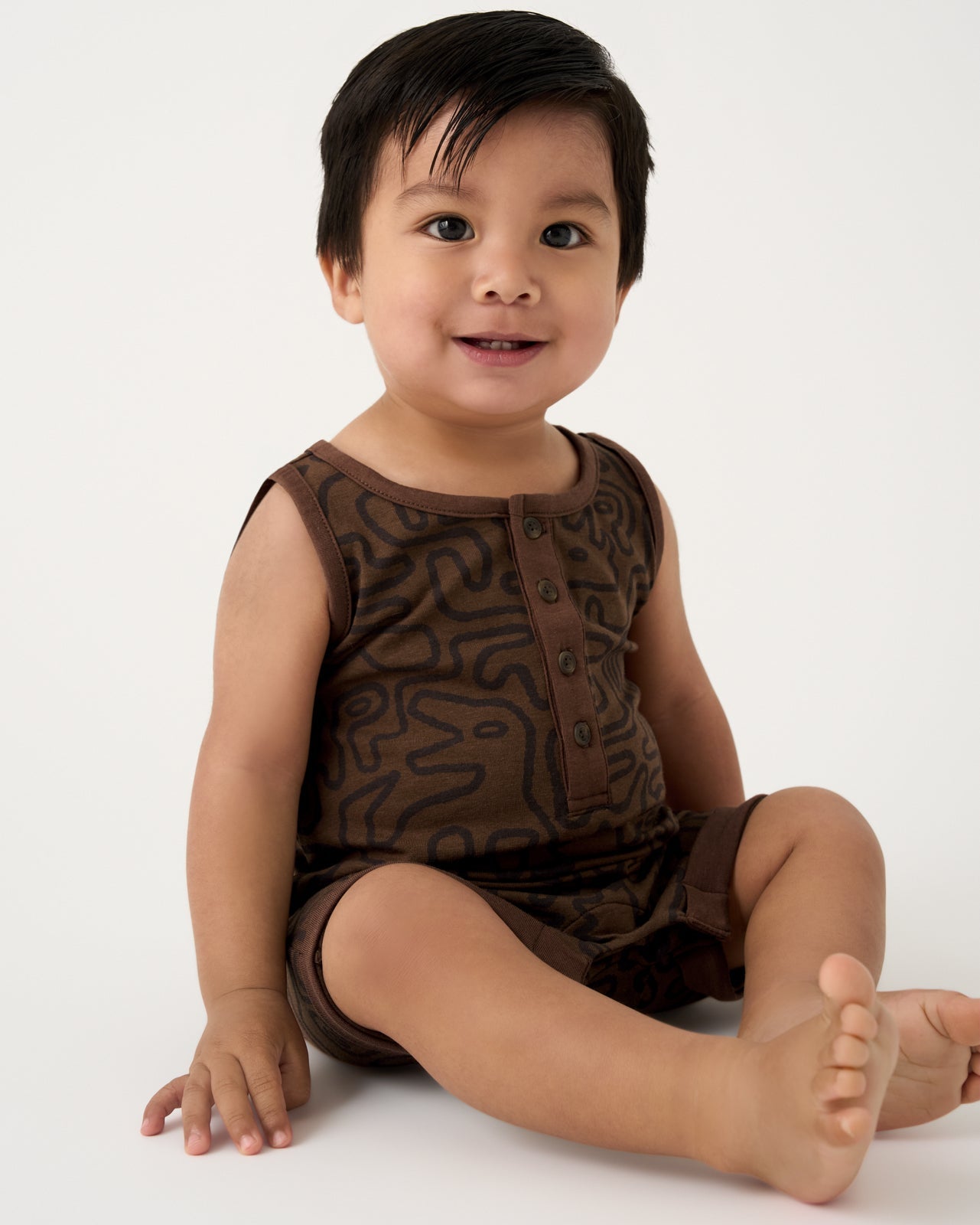 Dino Maze Henley Romper