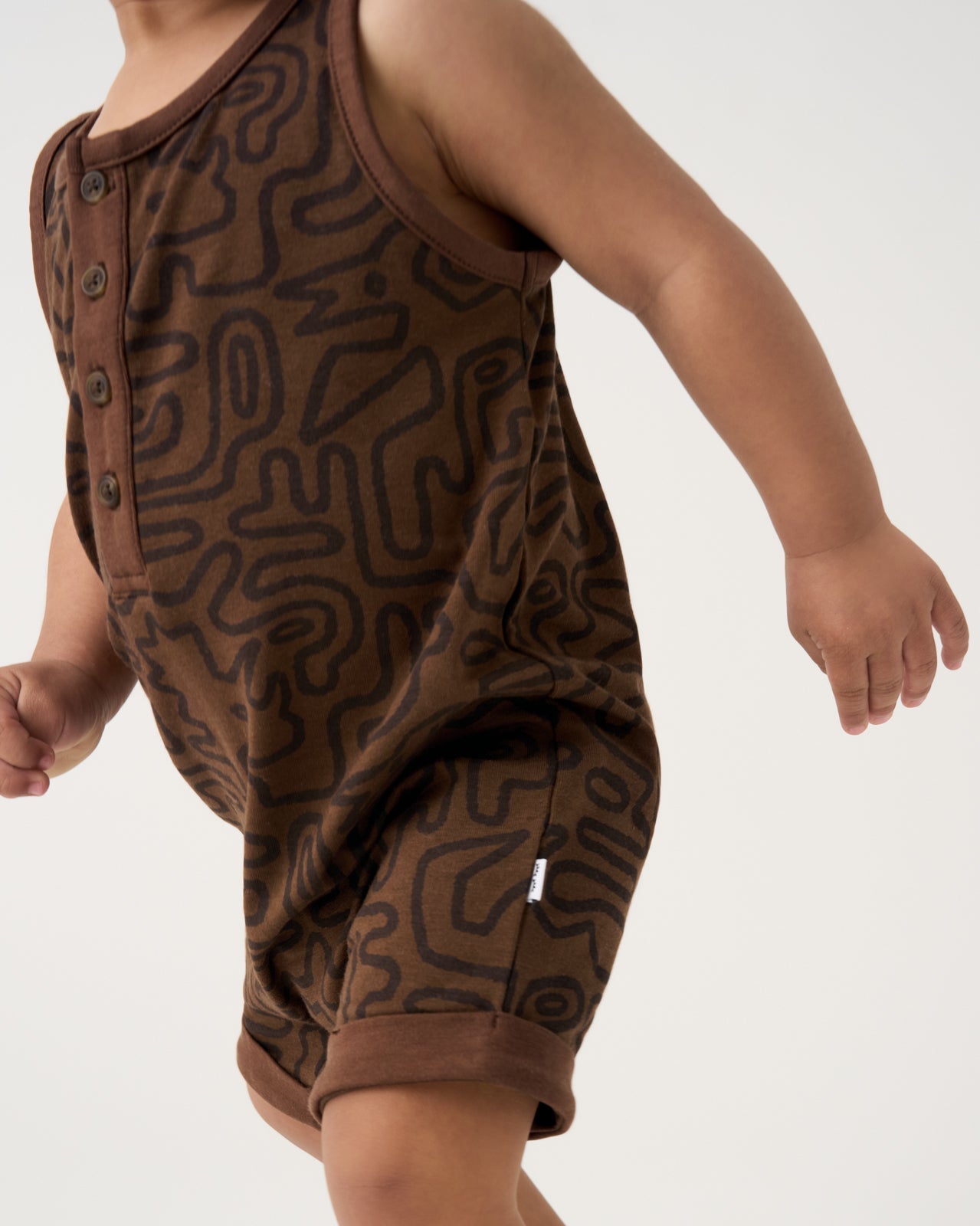 Dino Maze Henley Romper