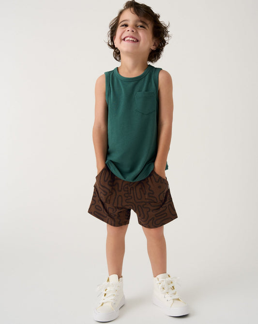 Muted Spruce Pocket Tank