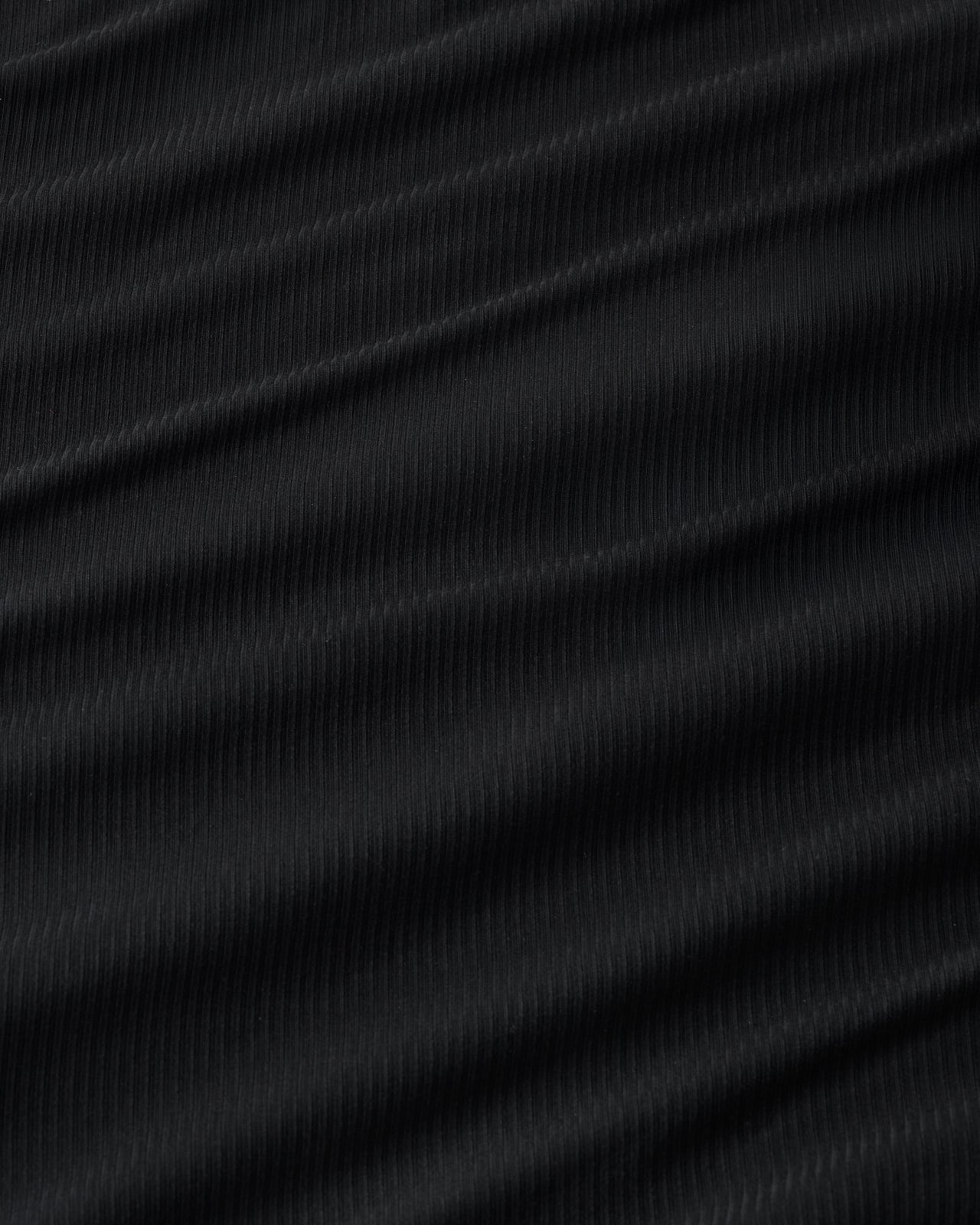 Black Women's Ribbed Boxy Tee
