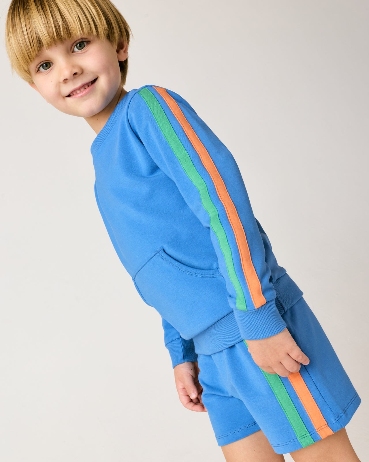 Major Blue Pocket Crewneck