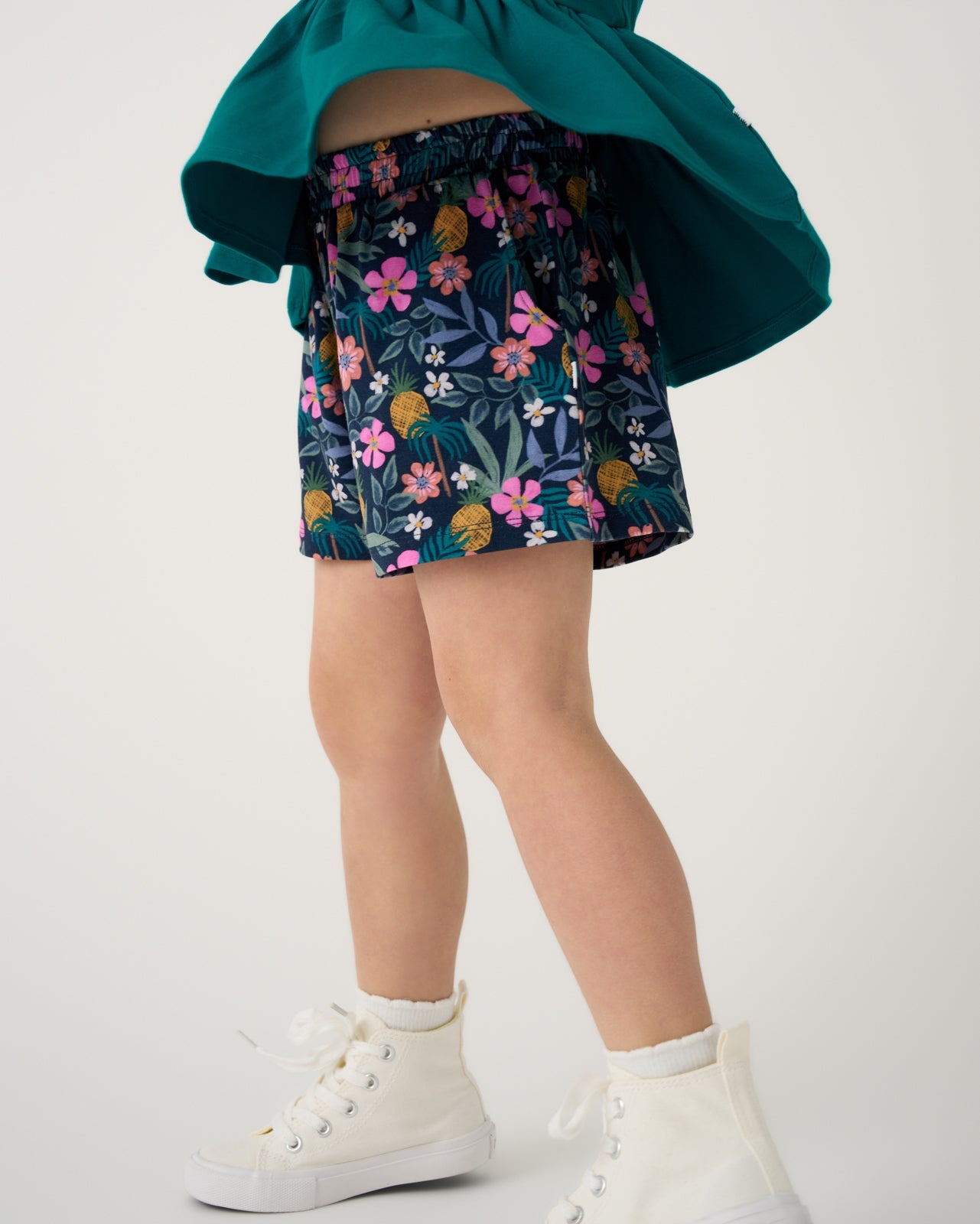Tropical Garden Smocked Shorts