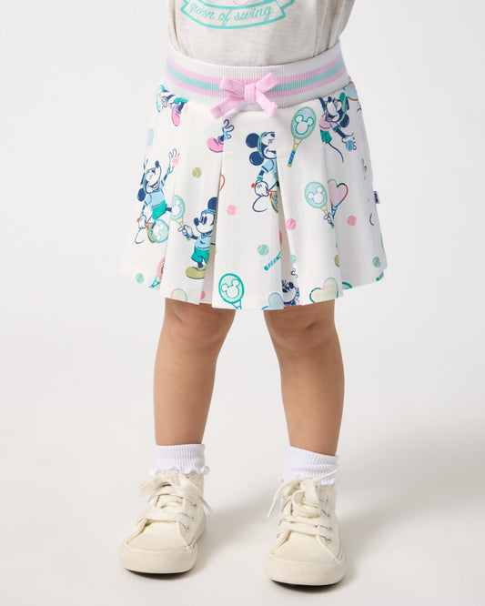 Disney Mickey Mouse & Minnie Mouse Match Pleated Skort