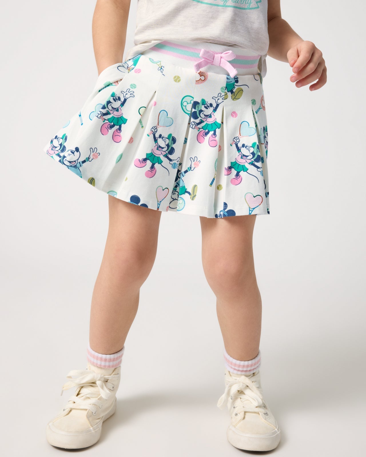 Disney Mickey Mouse & Minnie Mouse Match Pleated Skort