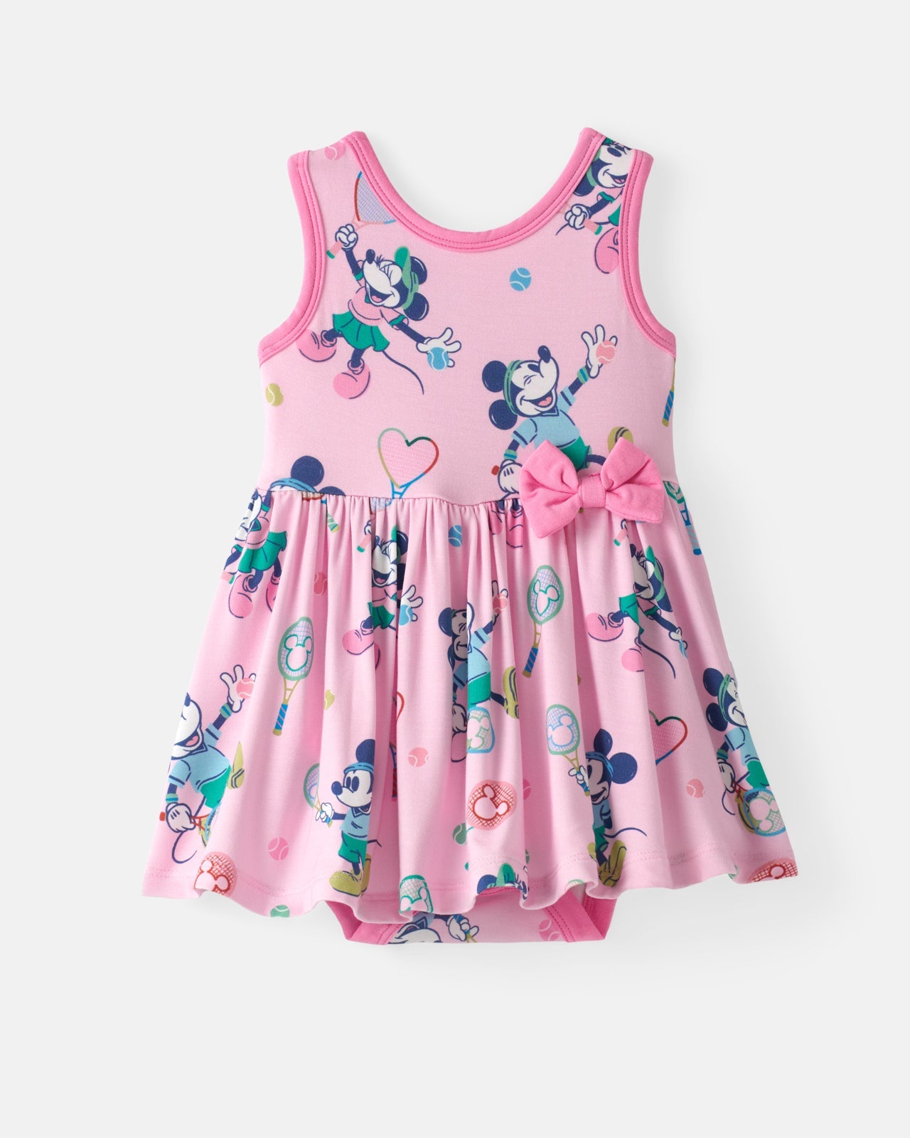 Disney Mickey Mouse & Minnie Mouse Match Twirl Dress with Bodysuit