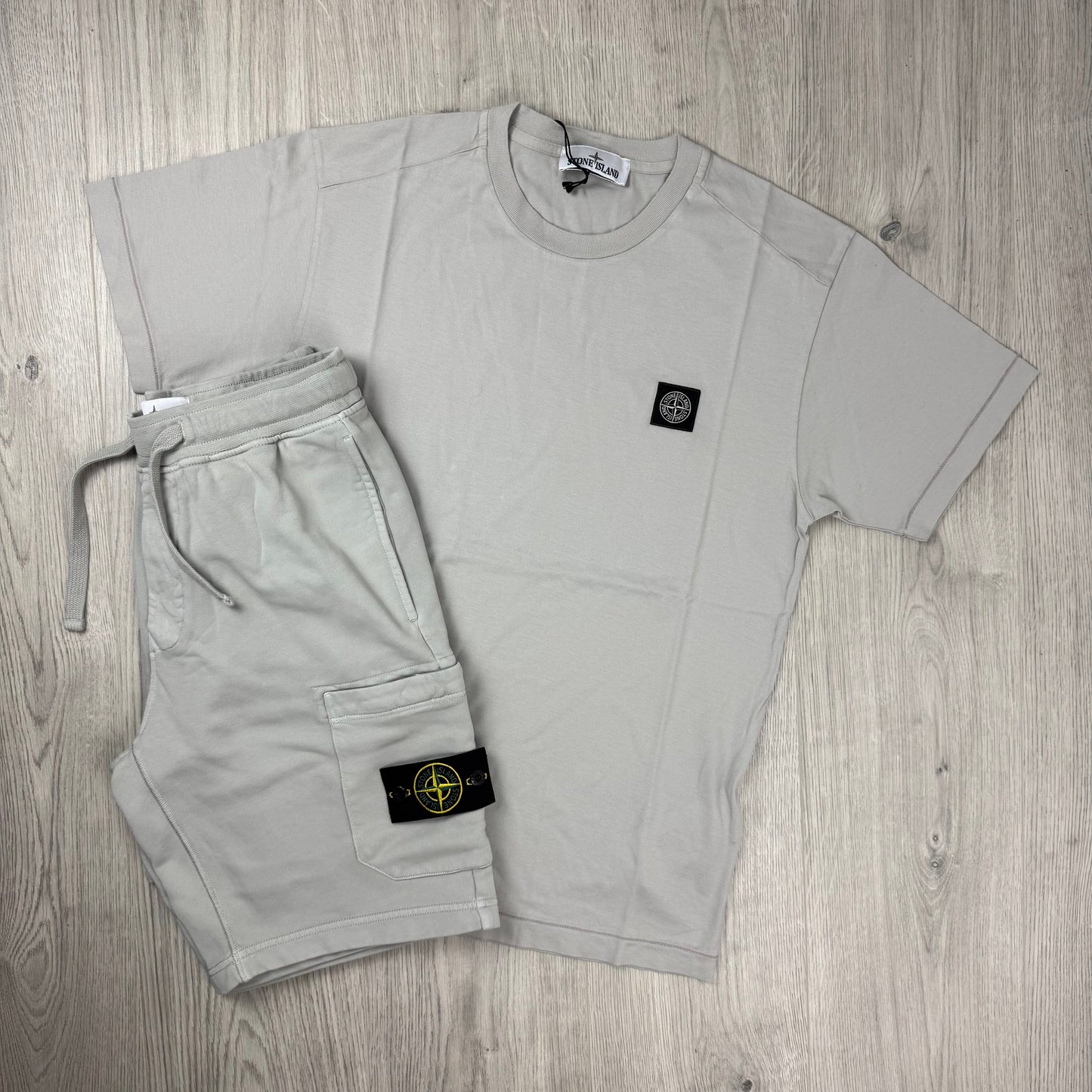 Stone Island Set - Pearl Grey