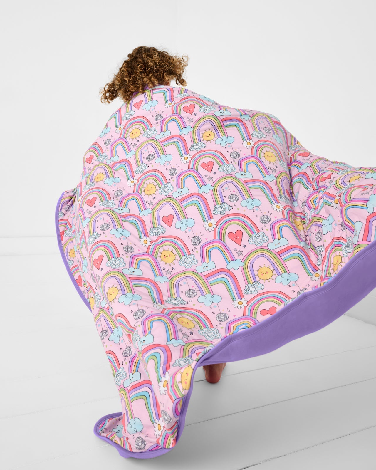 Disco Rainbows Large Cloud Blanket®