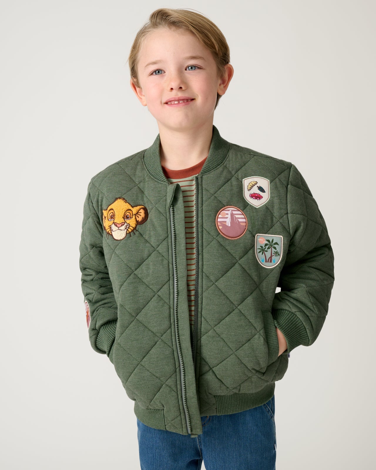 Disney Explore The Wild Quilted Varsity Jacket