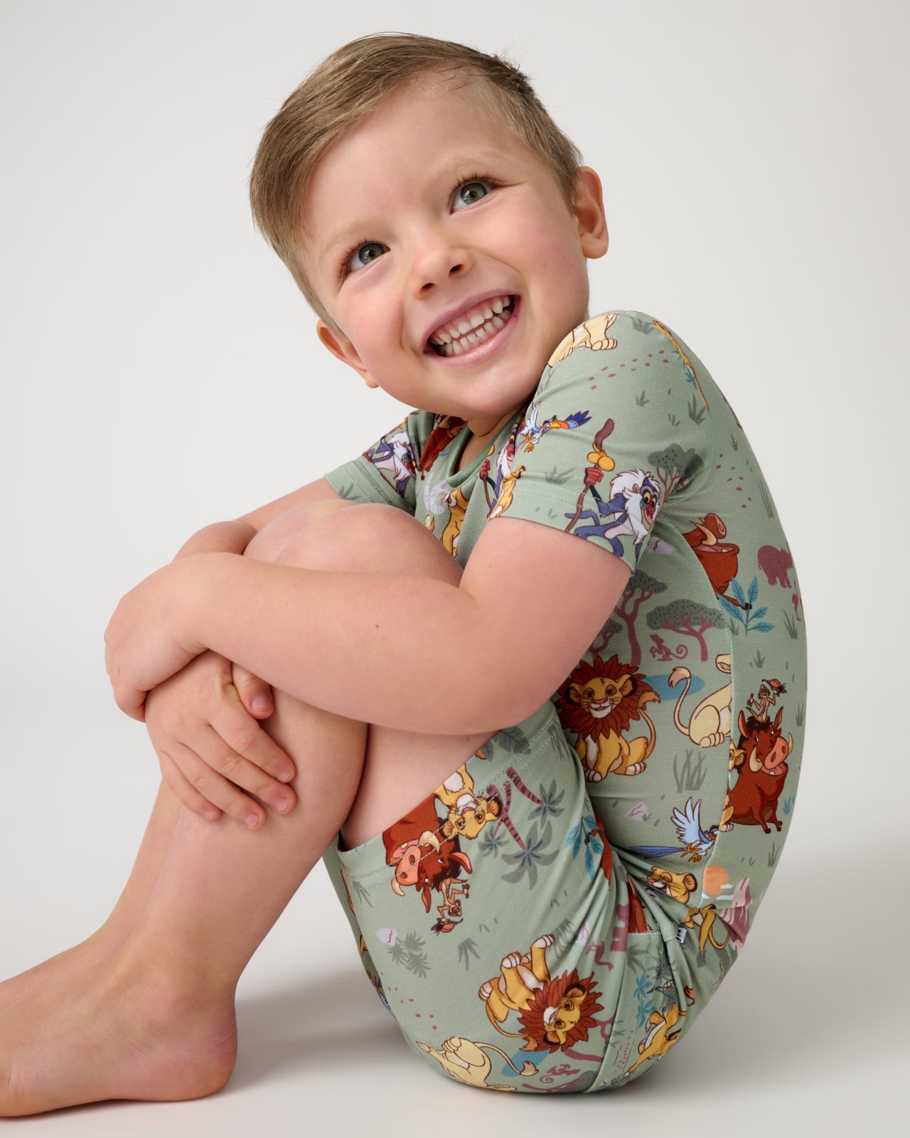 Disney Simba's Safari Two-Piece Short Sleeve & Shorts Pajama Set