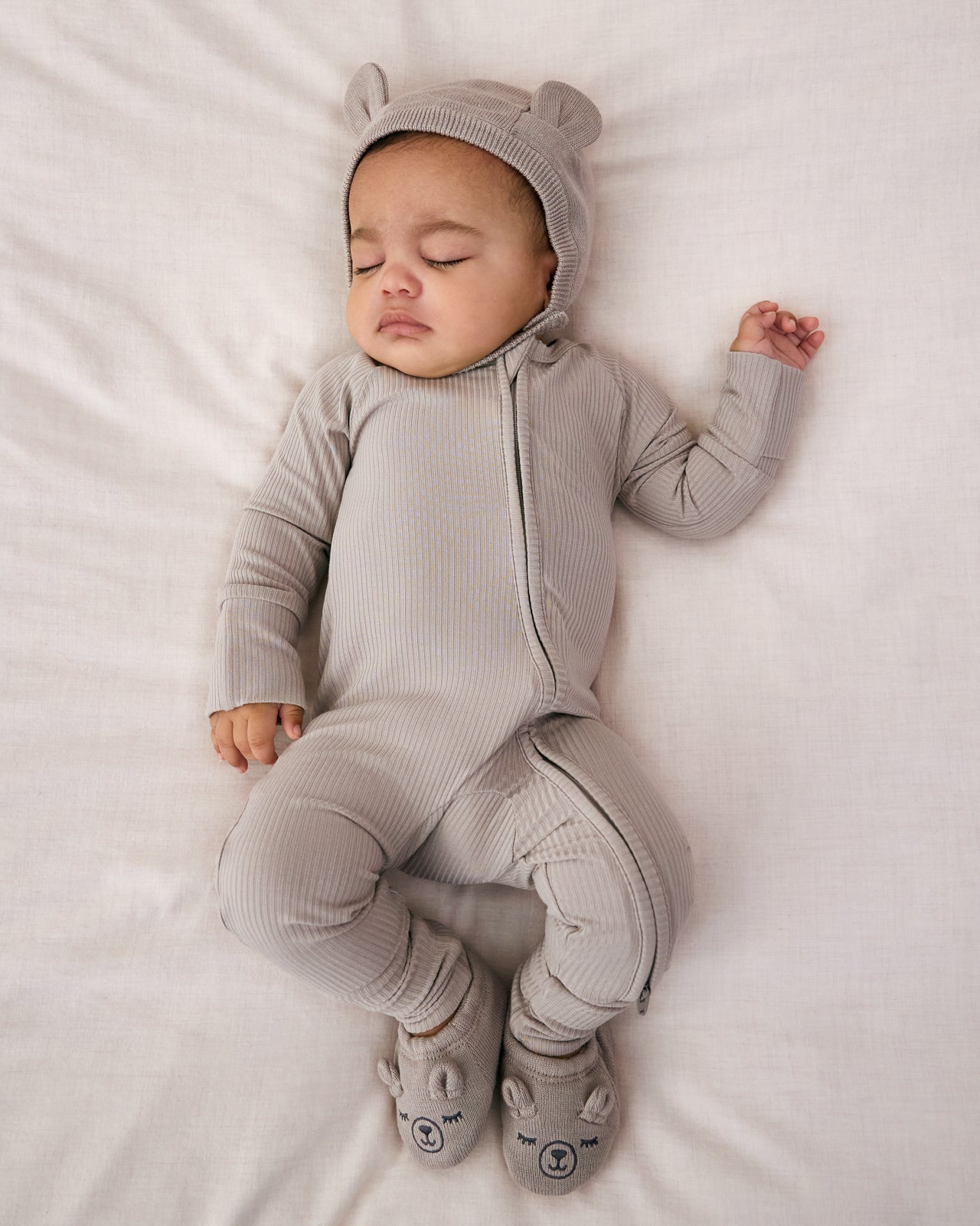 Dove Gray Bear Booties