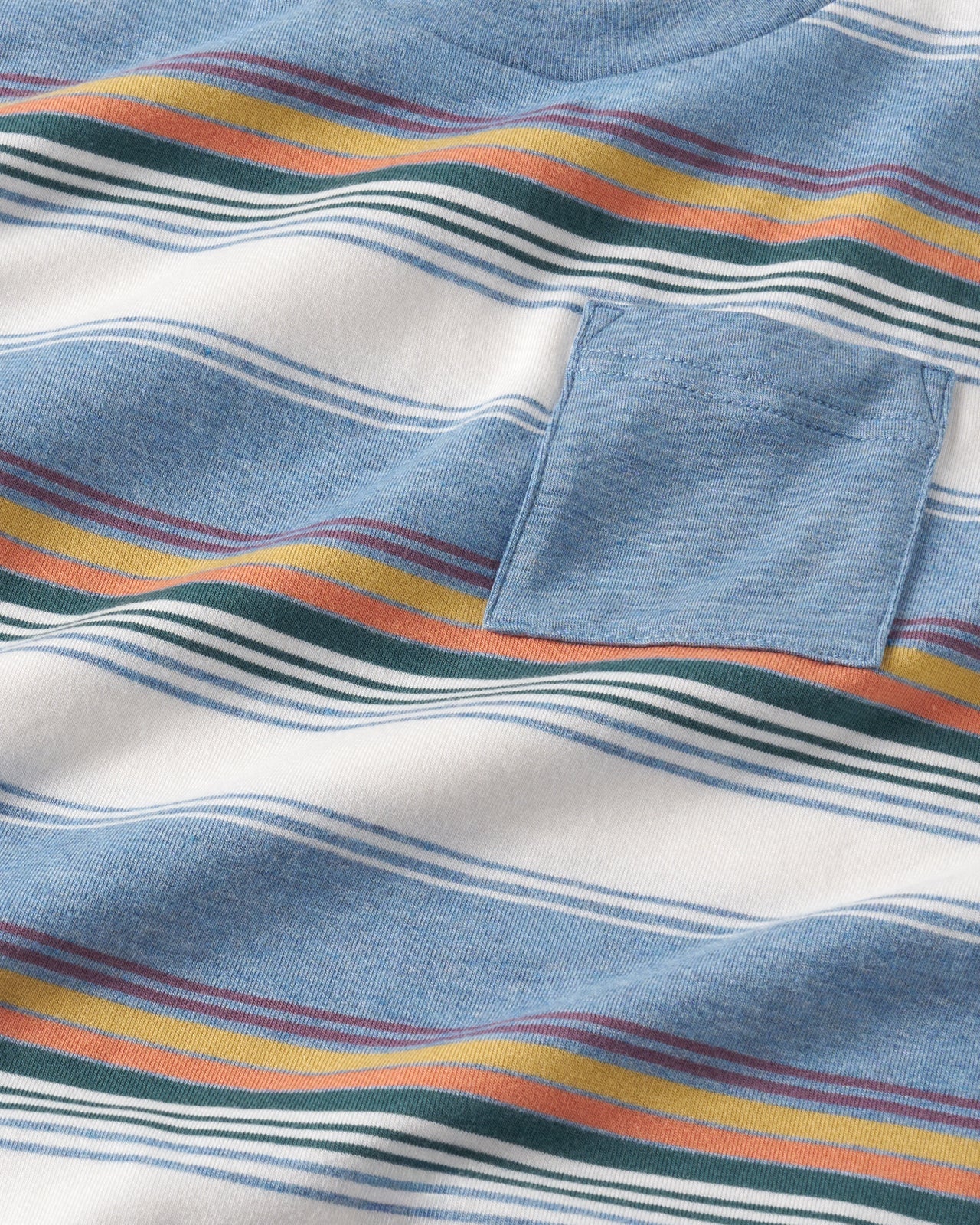 Explorer Stripes Relaxed Pocket Tee