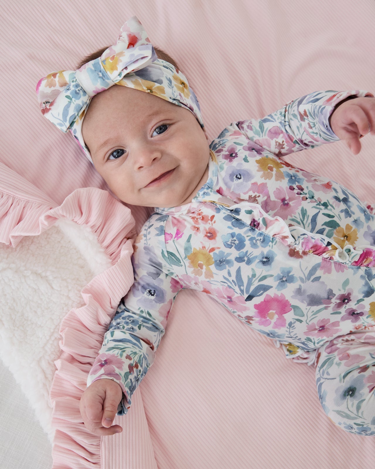 Tiny Blooms Ruffle Zippy