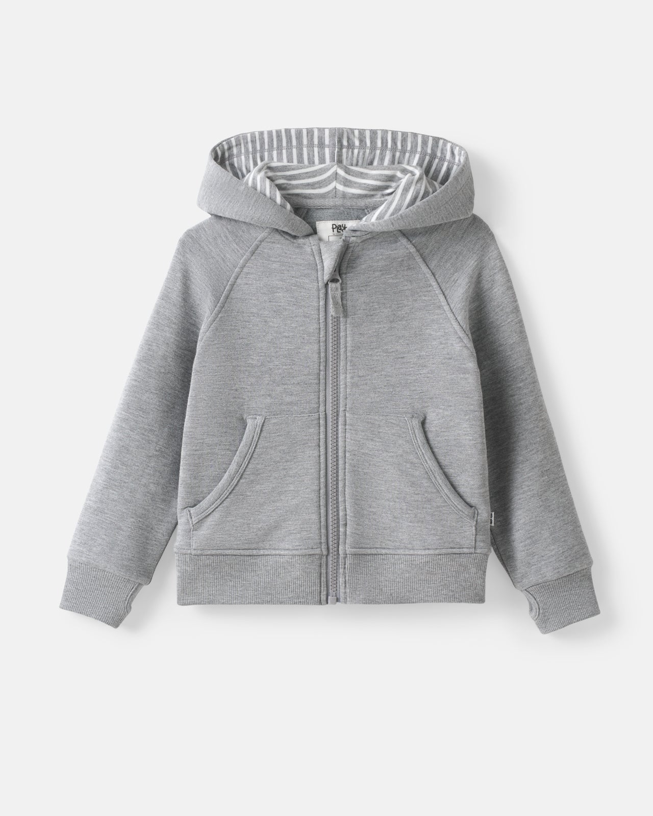 Heather Gray Zip Hoodie