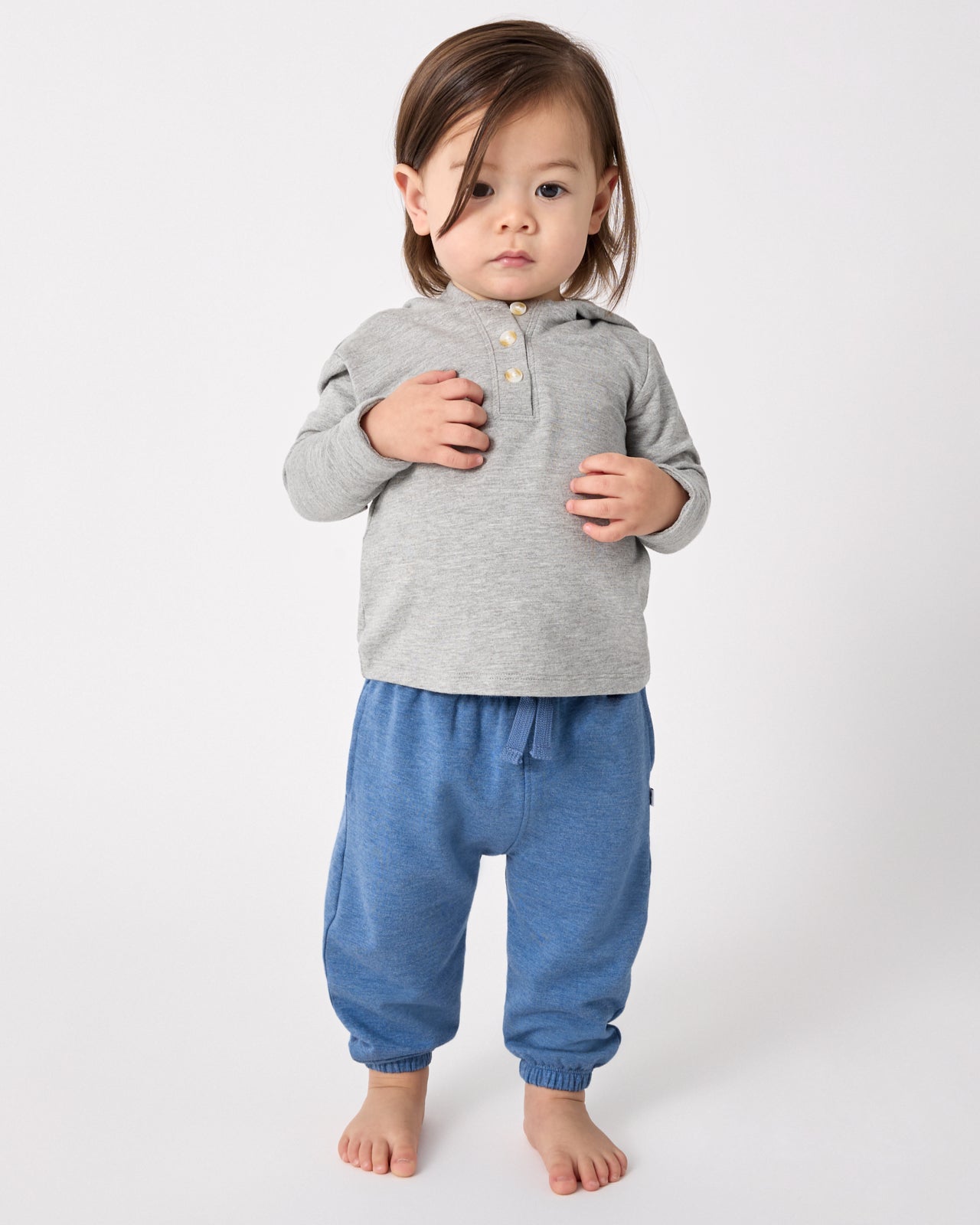 Heather Blue Relaxed Jogger