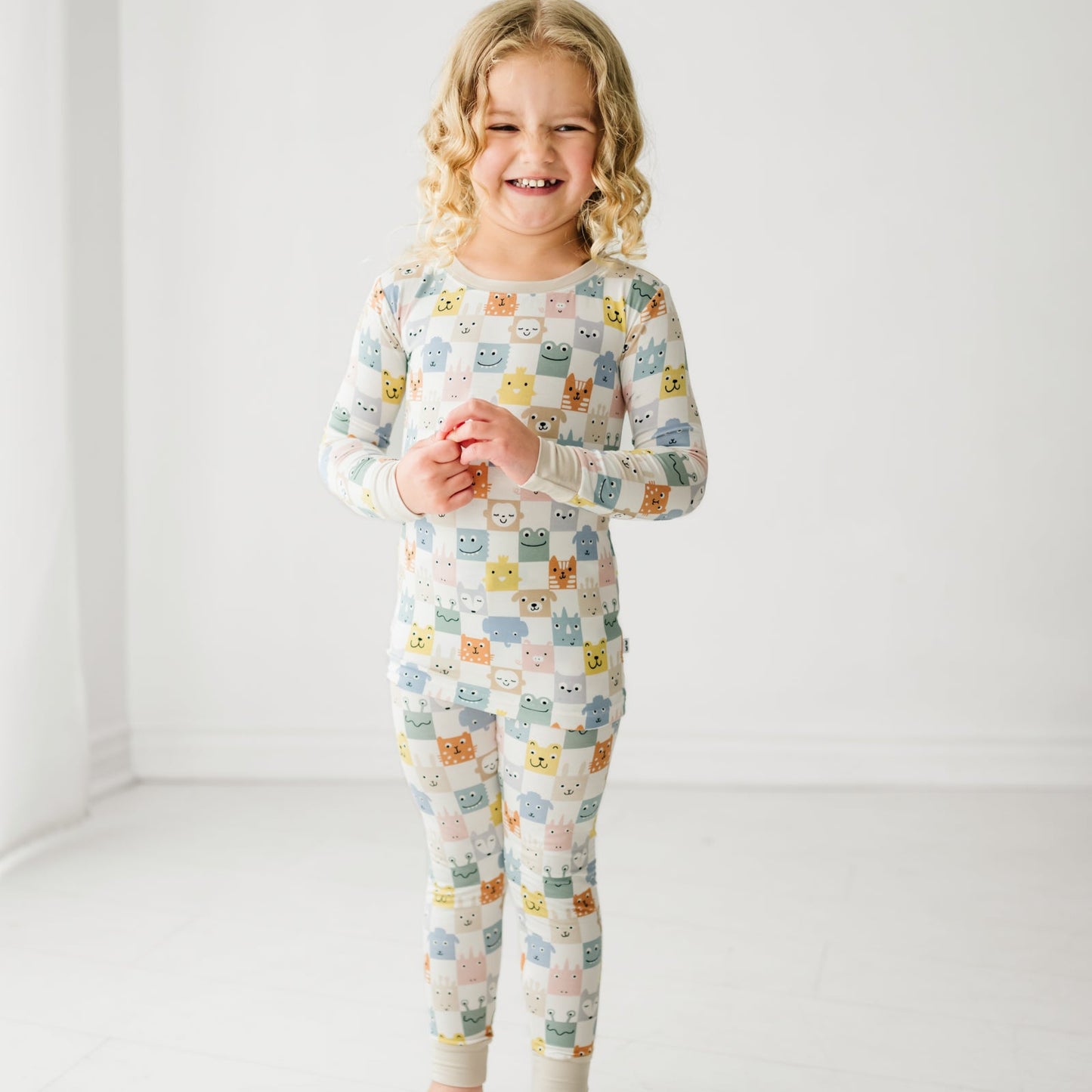 Check Mates Two-Piece Pajama Set