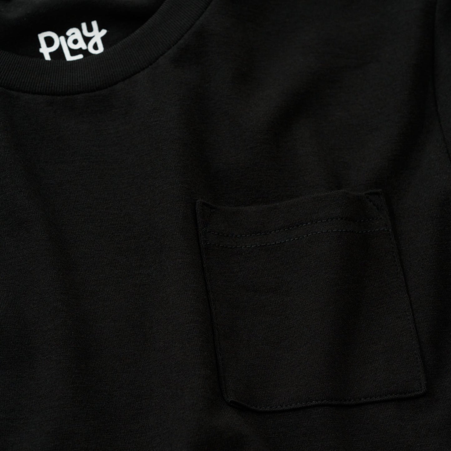 Black Short Sleeve Relaxed Pocket Tee