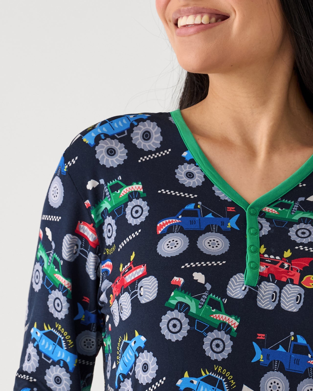 Monster Truck Madness Women's Pajama Top