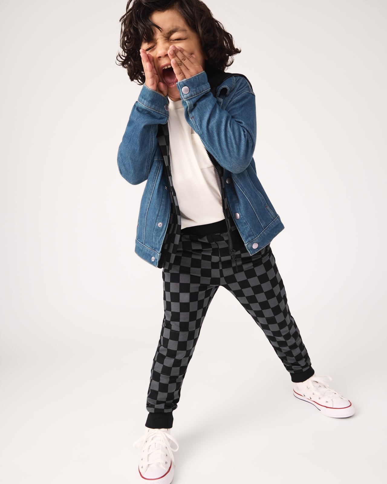 Monochrome Checks Jogger