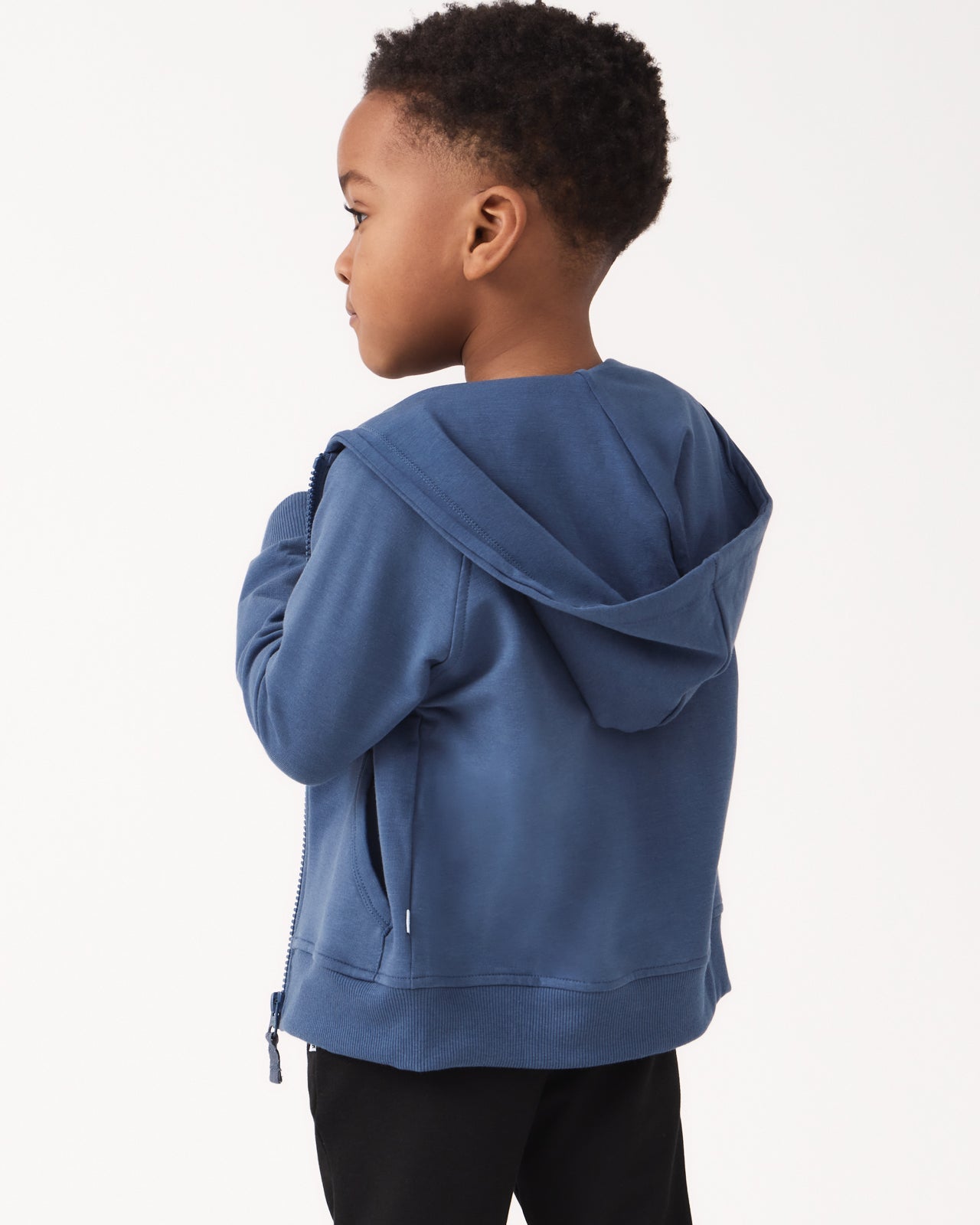Vintage Navy Zip Hoodie