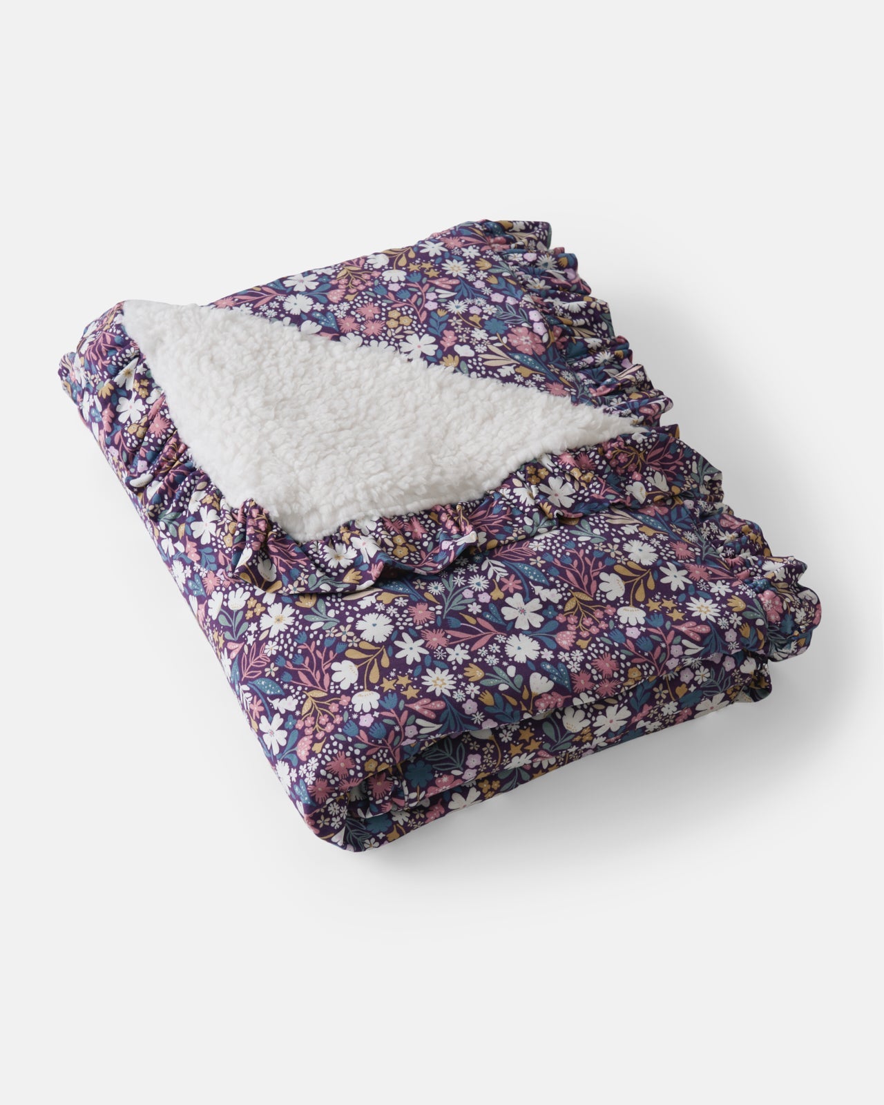 Midnight Petals Ruffle Mini Cloud Blanket®