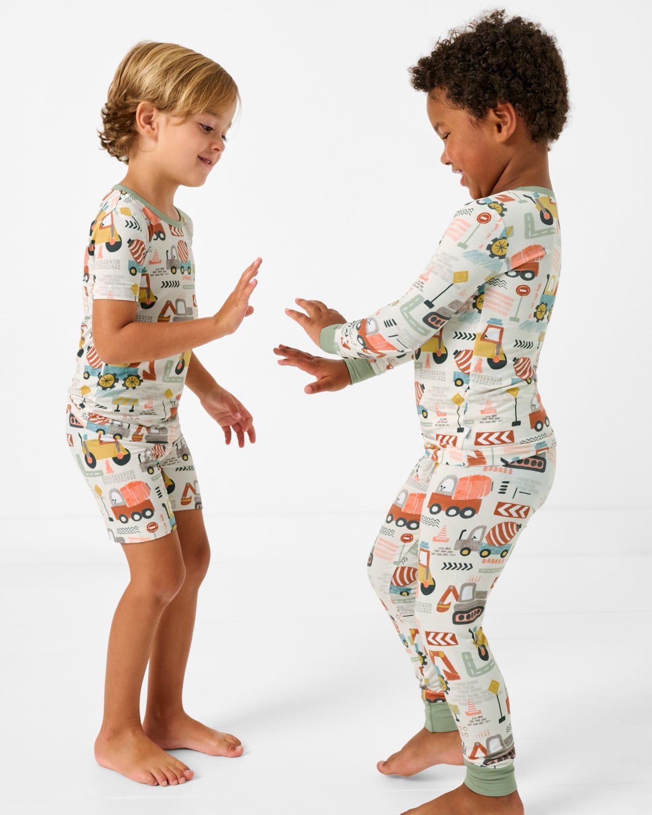 Mini Builders Two-Piece Short Sleeve & Shorts Pajama Set
