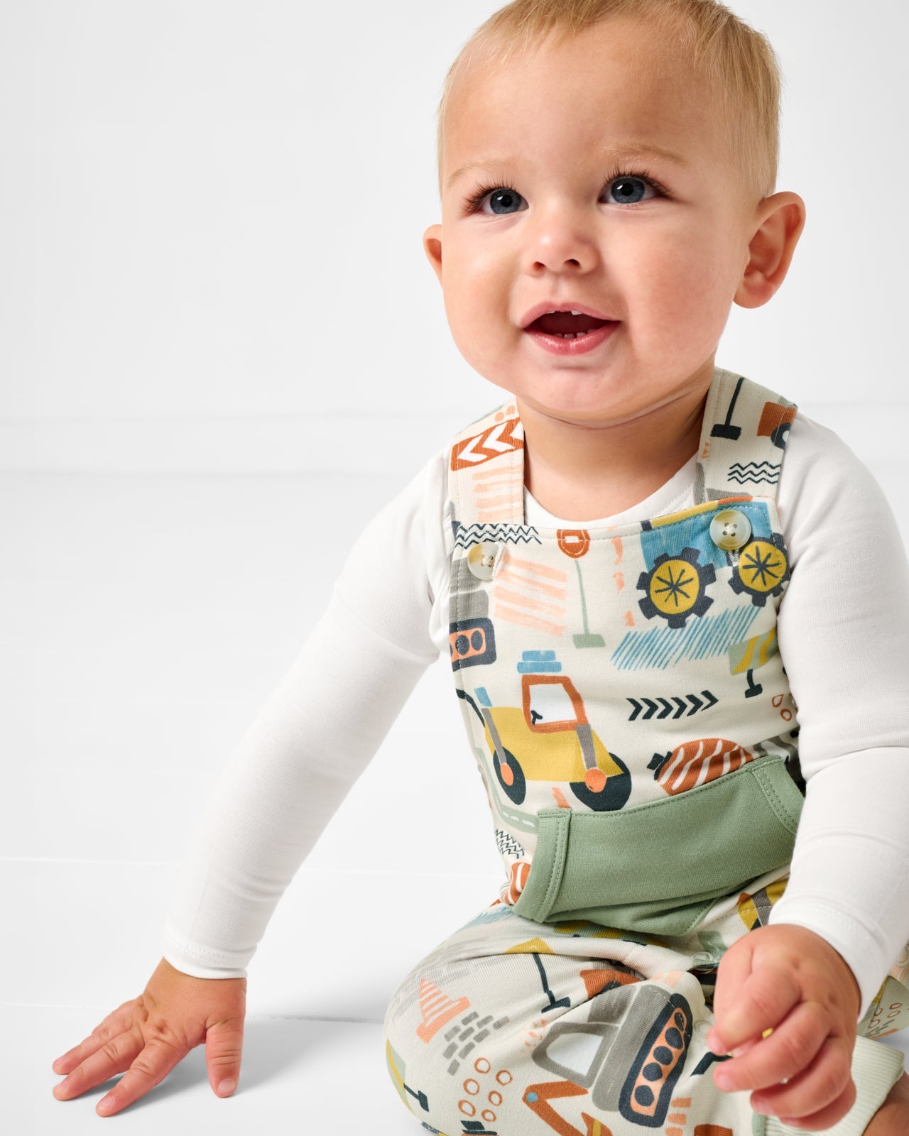 Mini Builders Overall Romper
