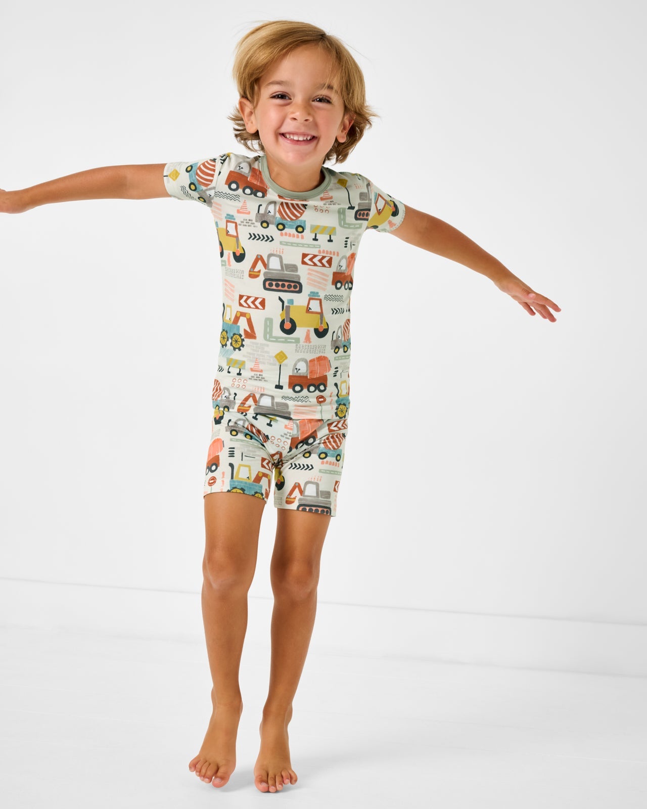 Mini Builders Two-Piece Short Sleeve & Shorts Pajama Set