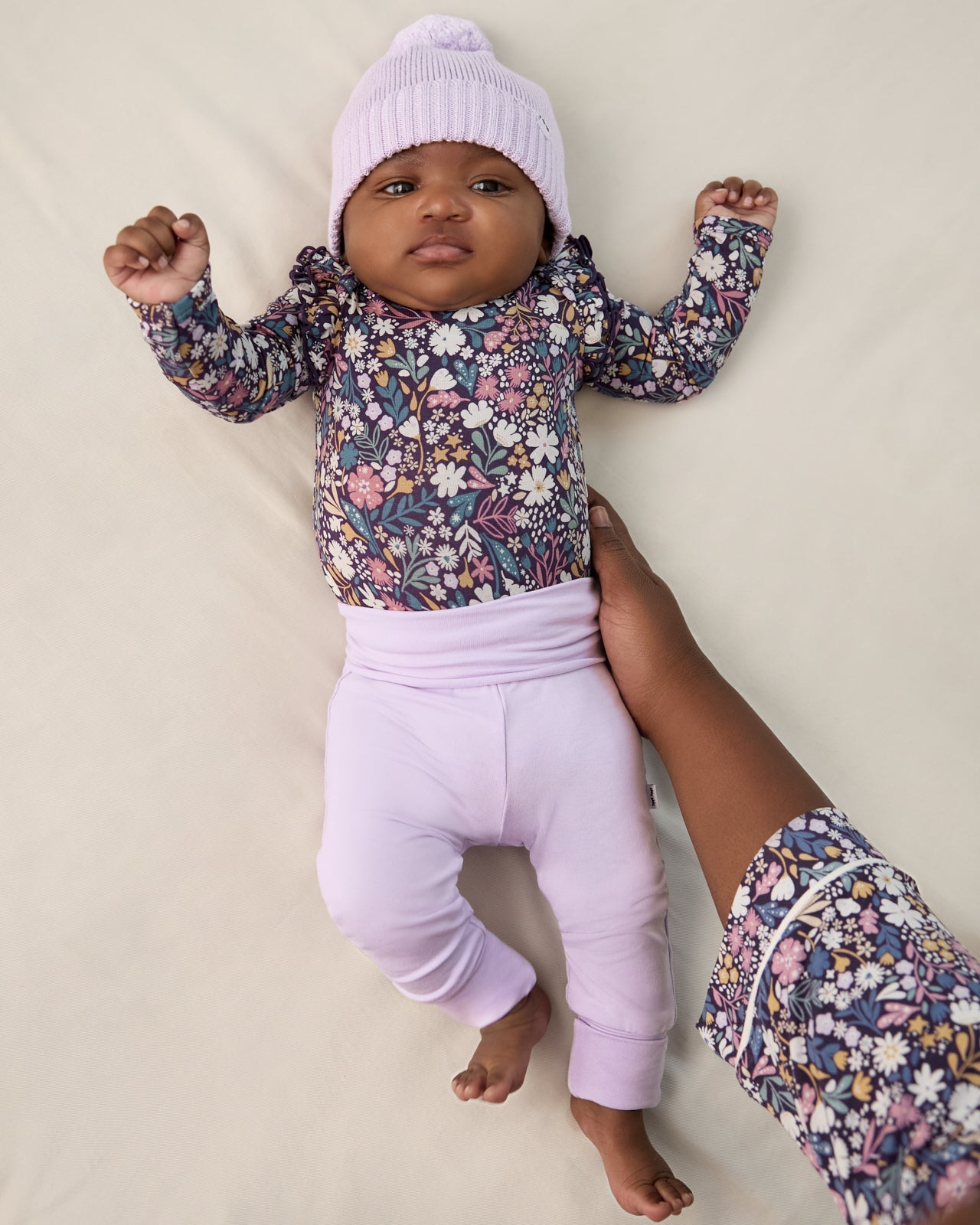 Misty Lavender Fold Over Legging