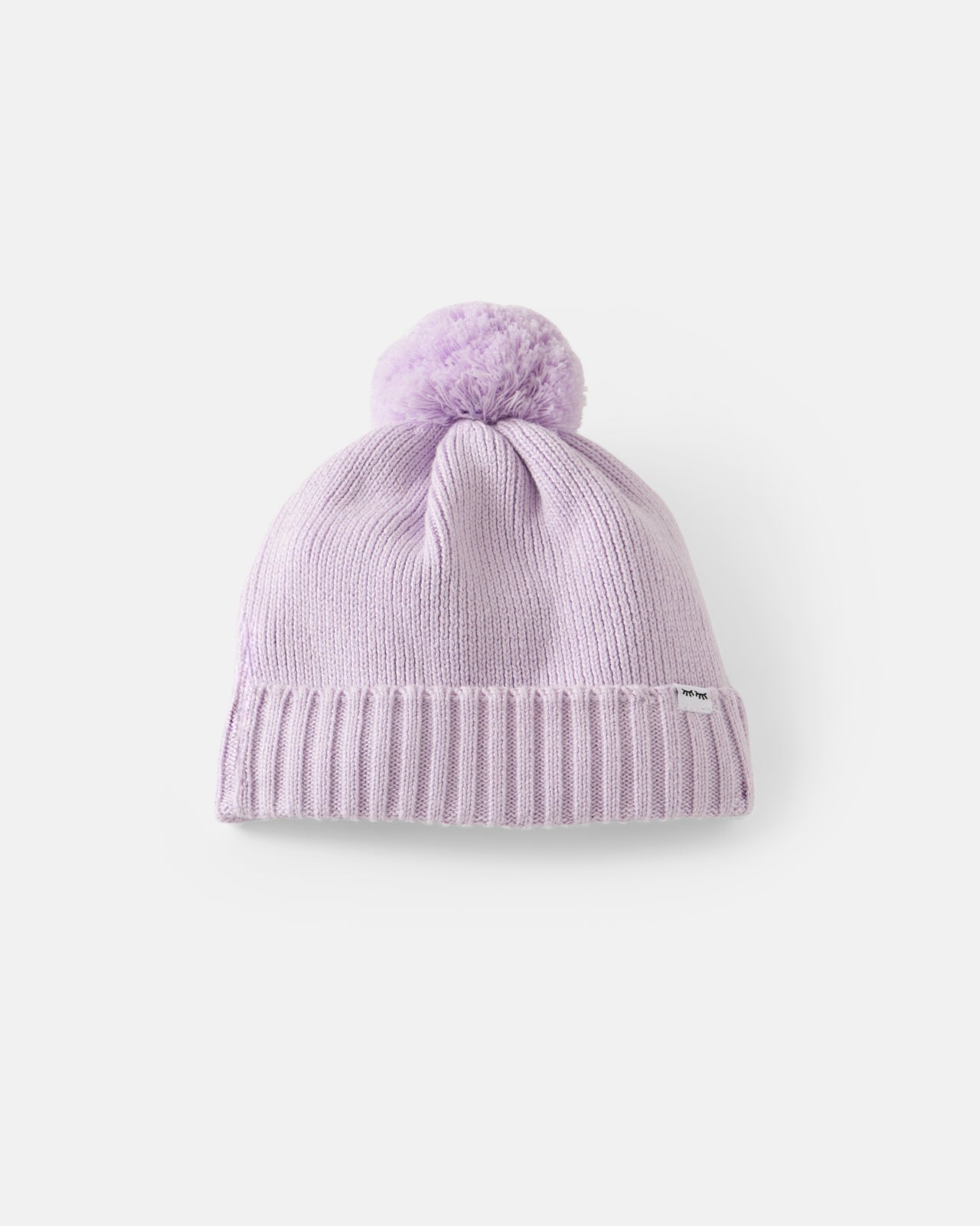 Misty Lavender Sweater Beanie Hat