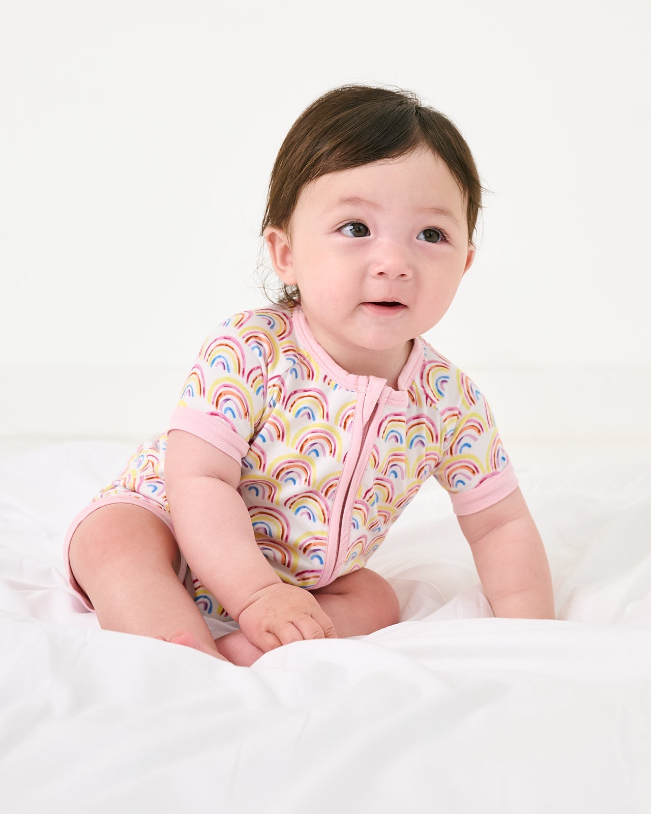 Pastel Rainbows Shorty Zippy