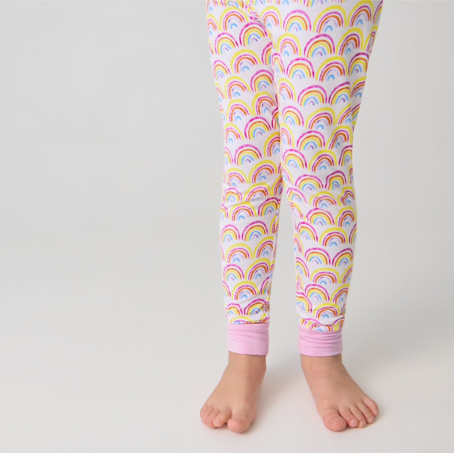 Pastel Rainbows Two-Piece Pajama Set