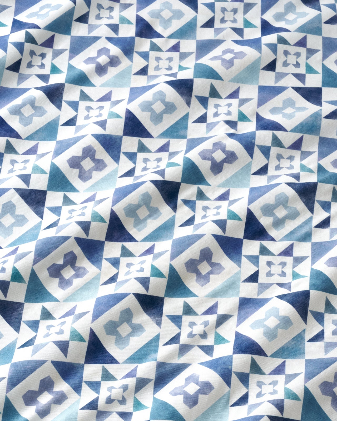 Patchwork Indigo Large Cloud Blanket®