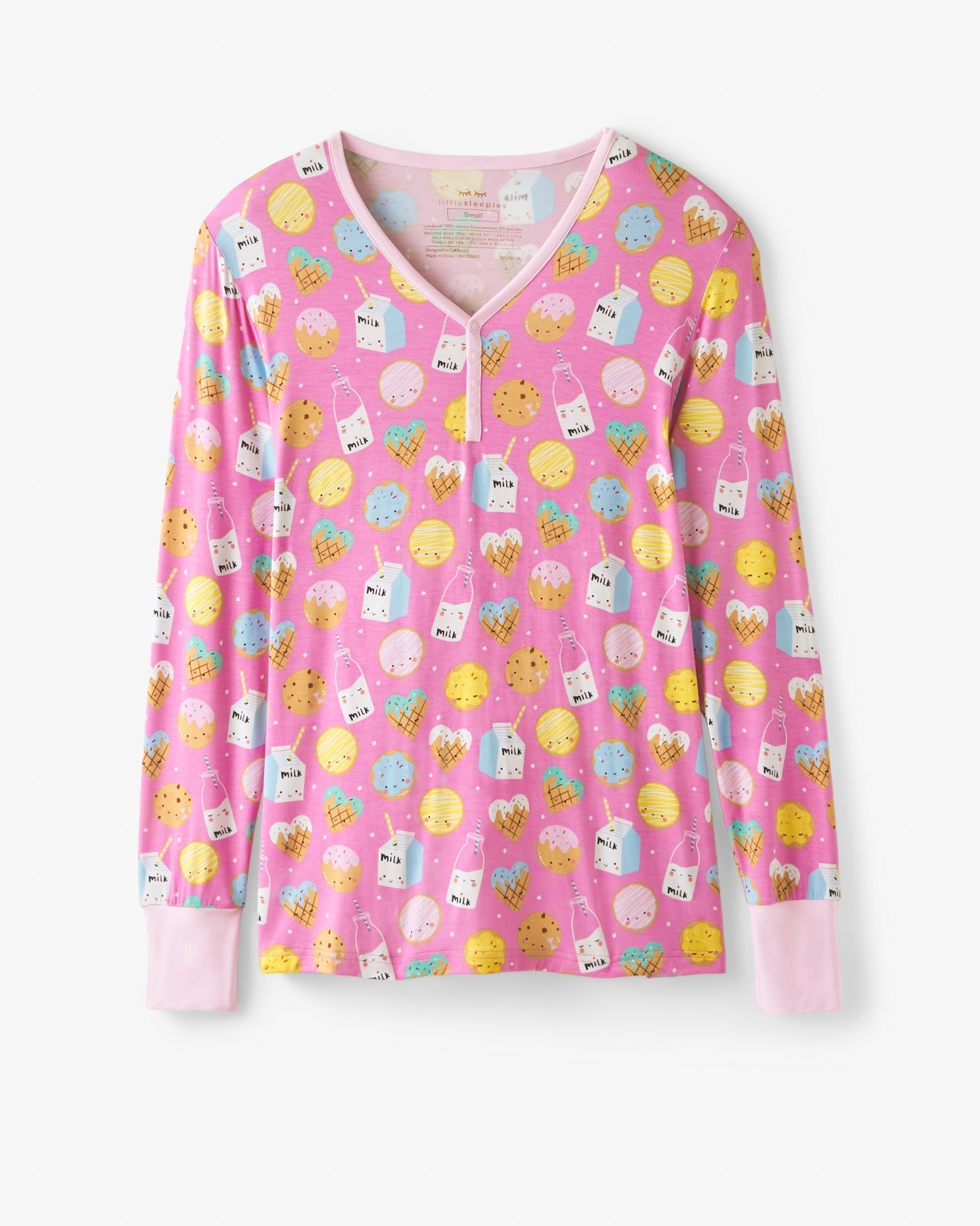 Pink Cookies & Milk Women's Pajama Top