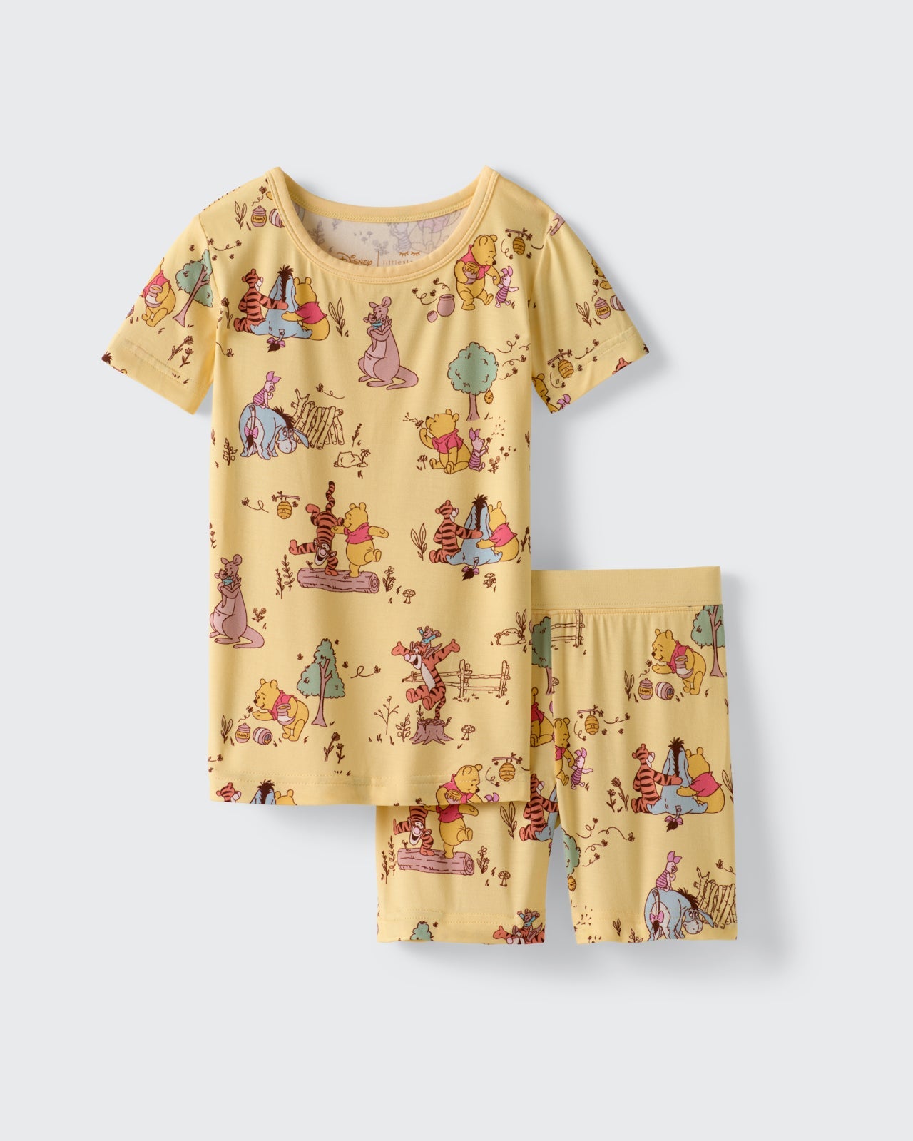 Disney Playtime With Pooh Two-Piece Short Sleeve & Shorts Pajama Set